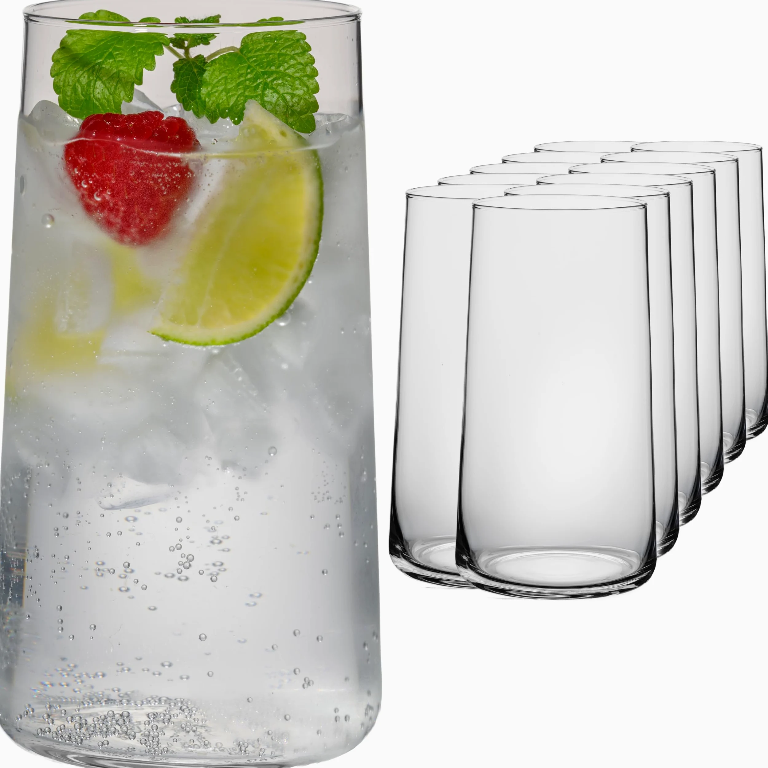 Imperial - Juego de 12 vasos de cristal (490 ml, máx. 550 ml)