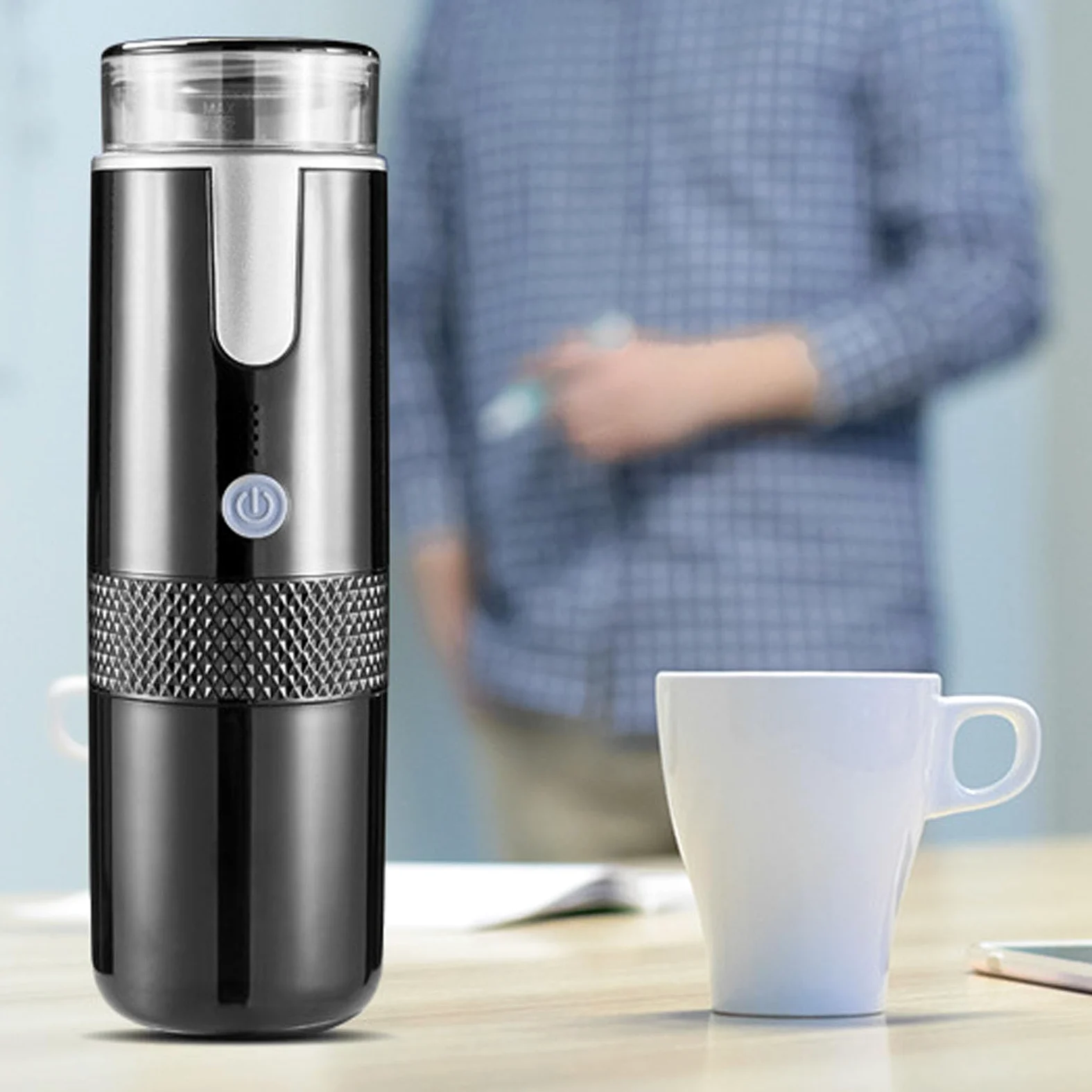 Cafetera de un Servicio, Portátil Ligero de la Operación de un Botón del Fabricante de café Portátil para Caminar