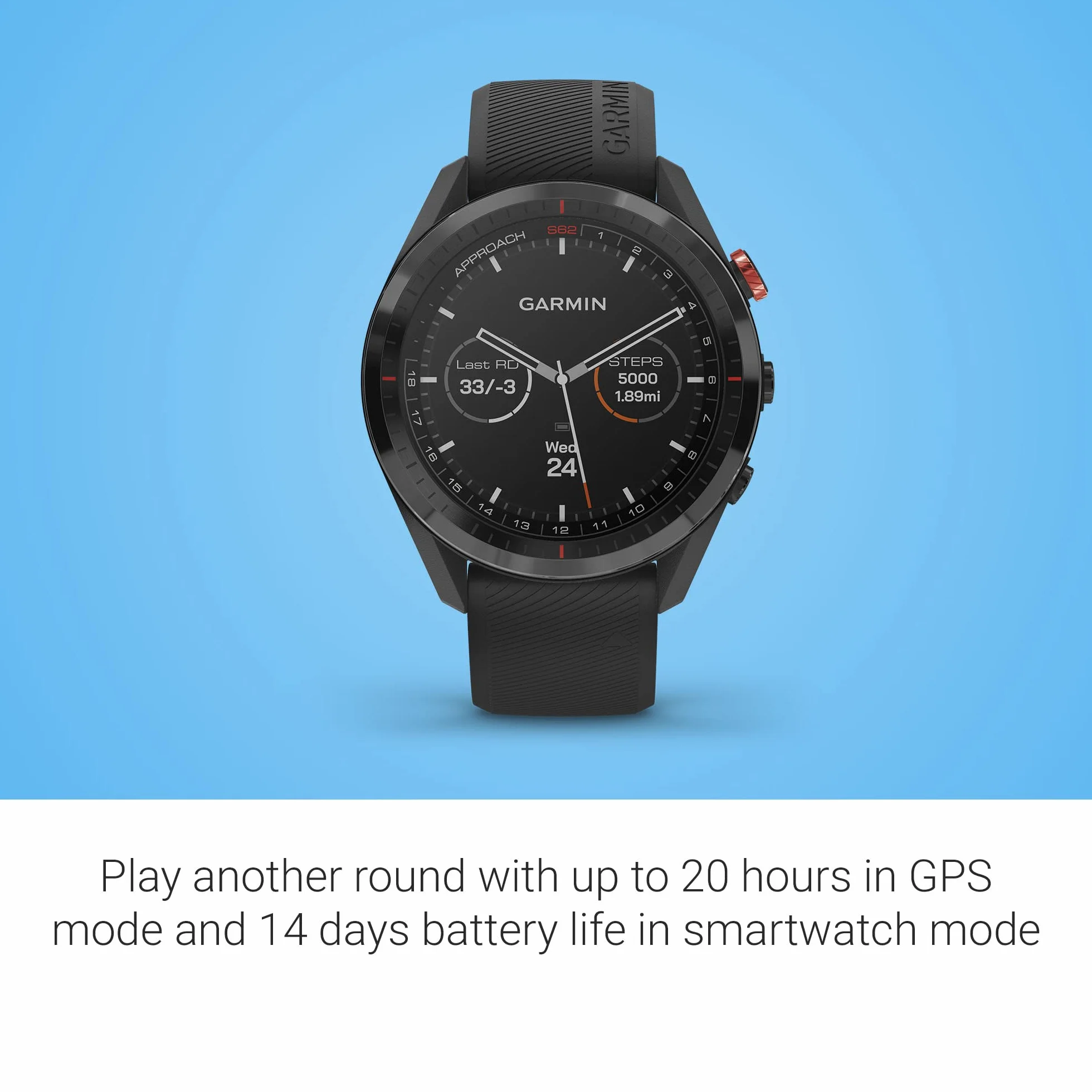 Garmin Approach S62 Smartwatch Golf Black + CT10