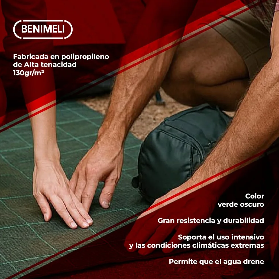 Suelo de Camping 5x6 M - Alfombra Exterior Multiusos Anti UV - Cobertura Piscina Protector con Ojetes - Malla Ocultación Jardín - 130gr/m² - Verde