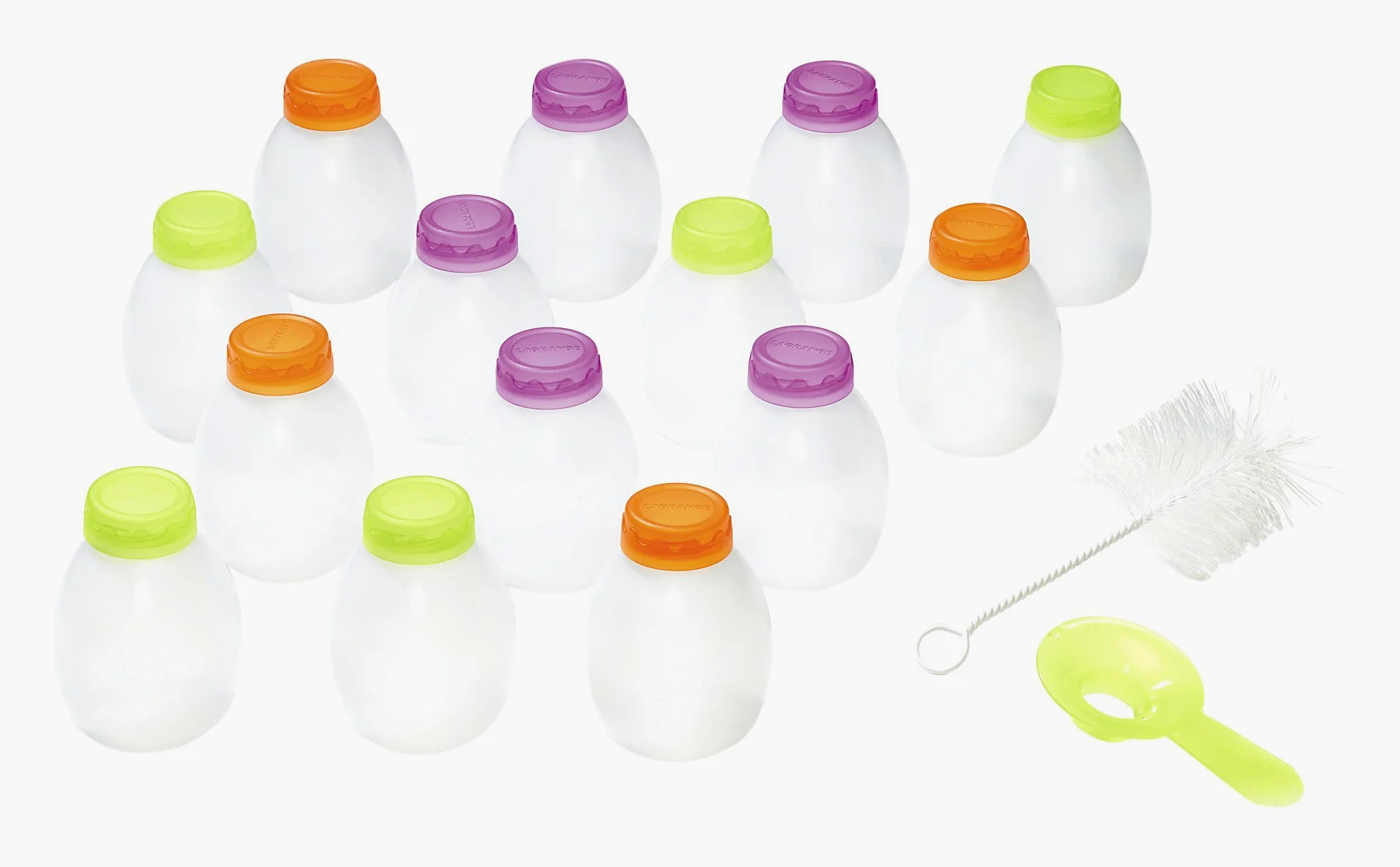 LAGRANGE 430201 - Kit 14 tarros para Yogurtera, Multicolor