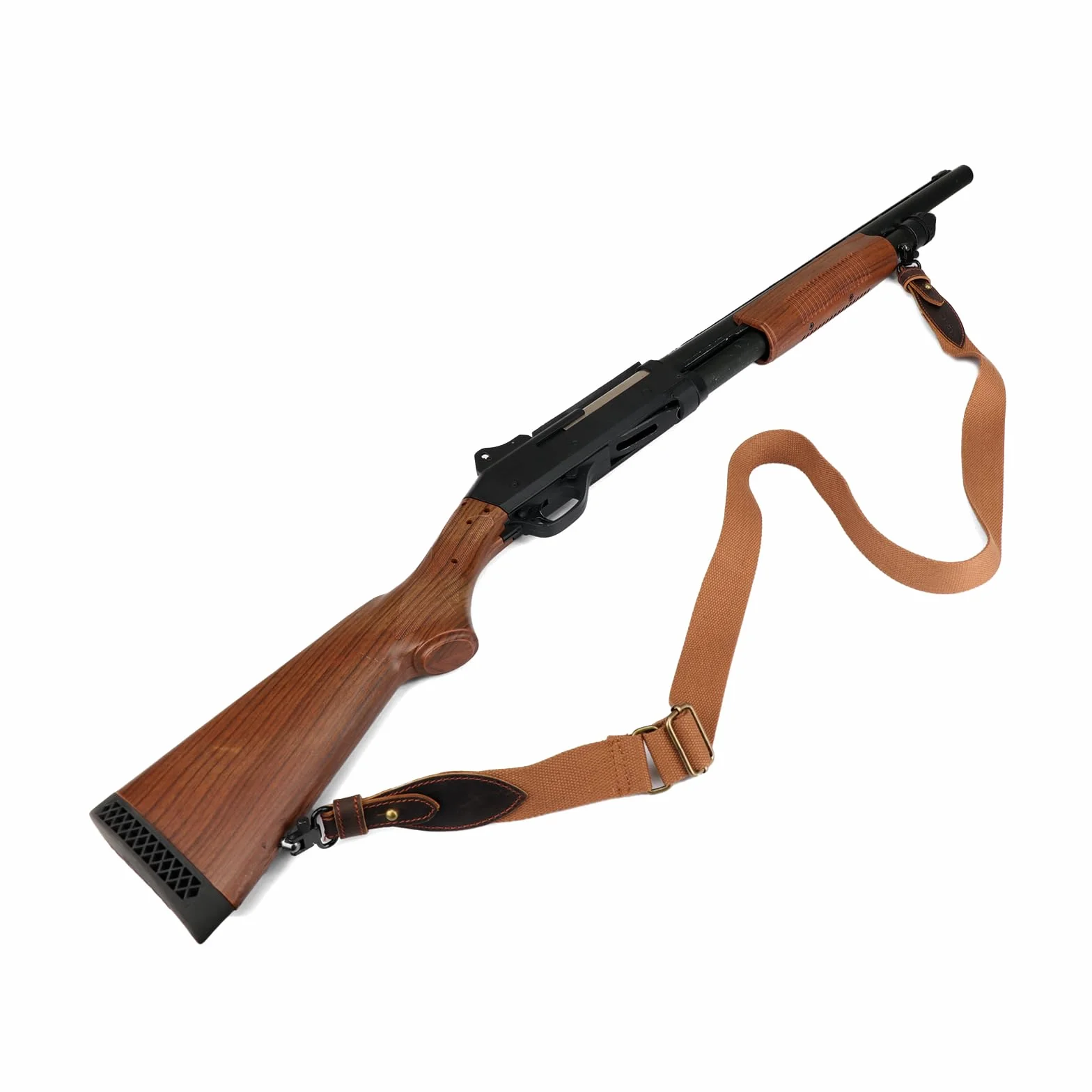 TOURBON Correa Ajustable para Rifle de 1,5 Pulgadas Cuero Caza Tiro