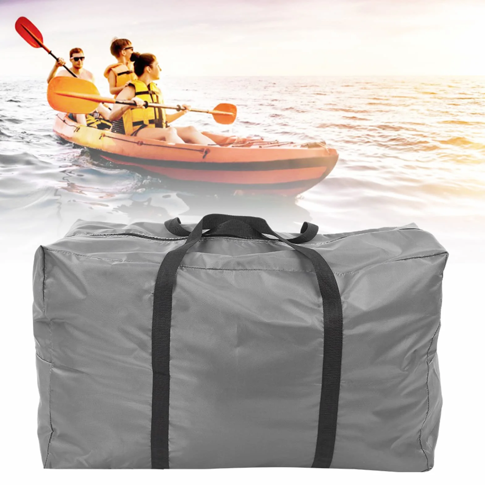 Bolsa de Transporte Plegable para Kayak, Botes Inflables Gris Cemento