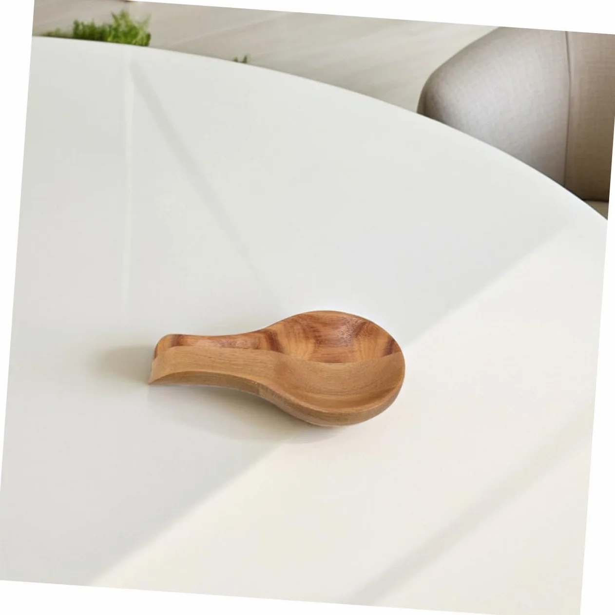 Soporte Organización Diseño de 2piezas Madera Cucharas para Elegante Humedad Resistente en Mesa de Comedor Casa de Utensilios de Cocina