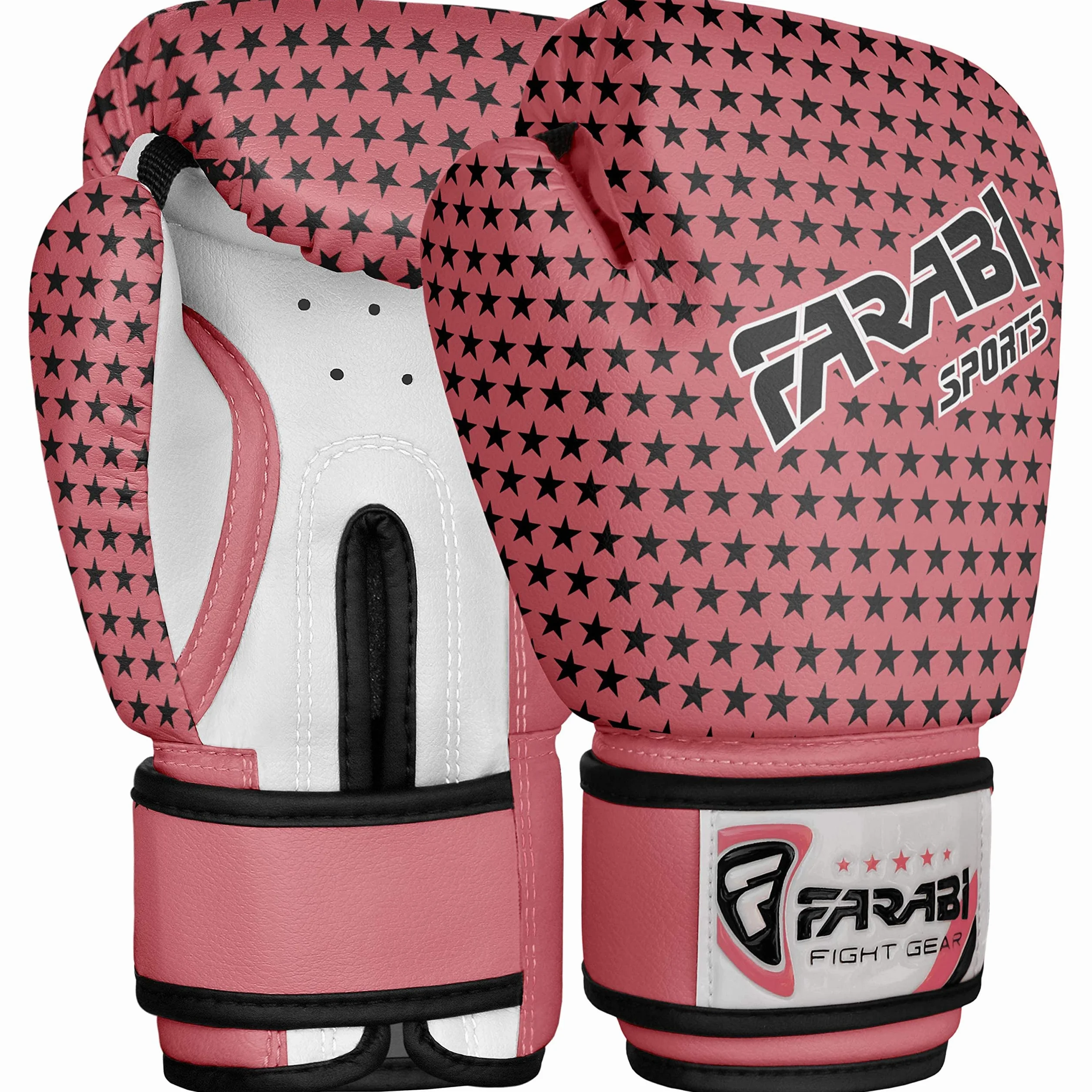 Farabi Guantes de boxeo para niña MMA Muay Thai Rosa 113 g
