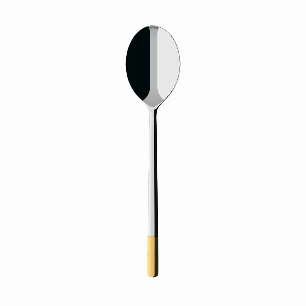 Villeroy & Boch Ella Cuchara para servir, 24,6 cm, acero inoxidable, parcialmente bañado en oro