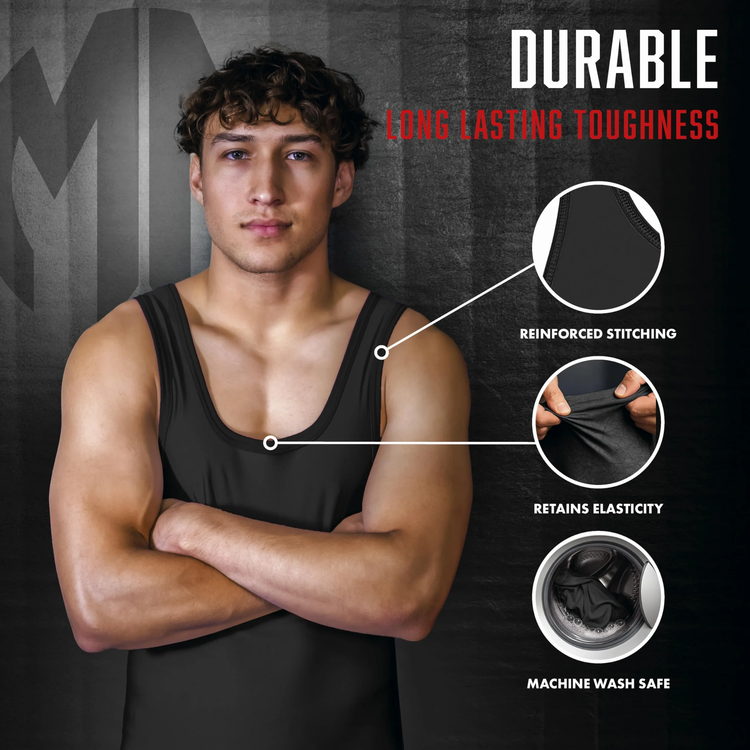 Matman Edge Wrestling Camiseta de licra para hombre