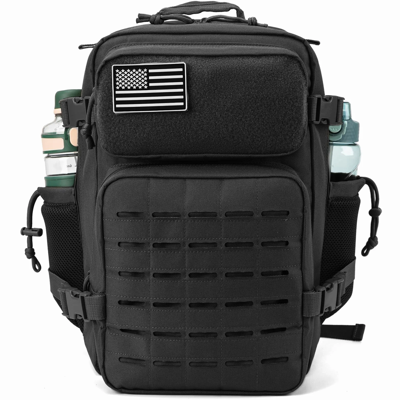 QT&QY Mochilas Militares Tácticas 25L/45L Molle Mochila de Asalto Ejército Bolsa Bug Out 3 Días Senderismo Acampar