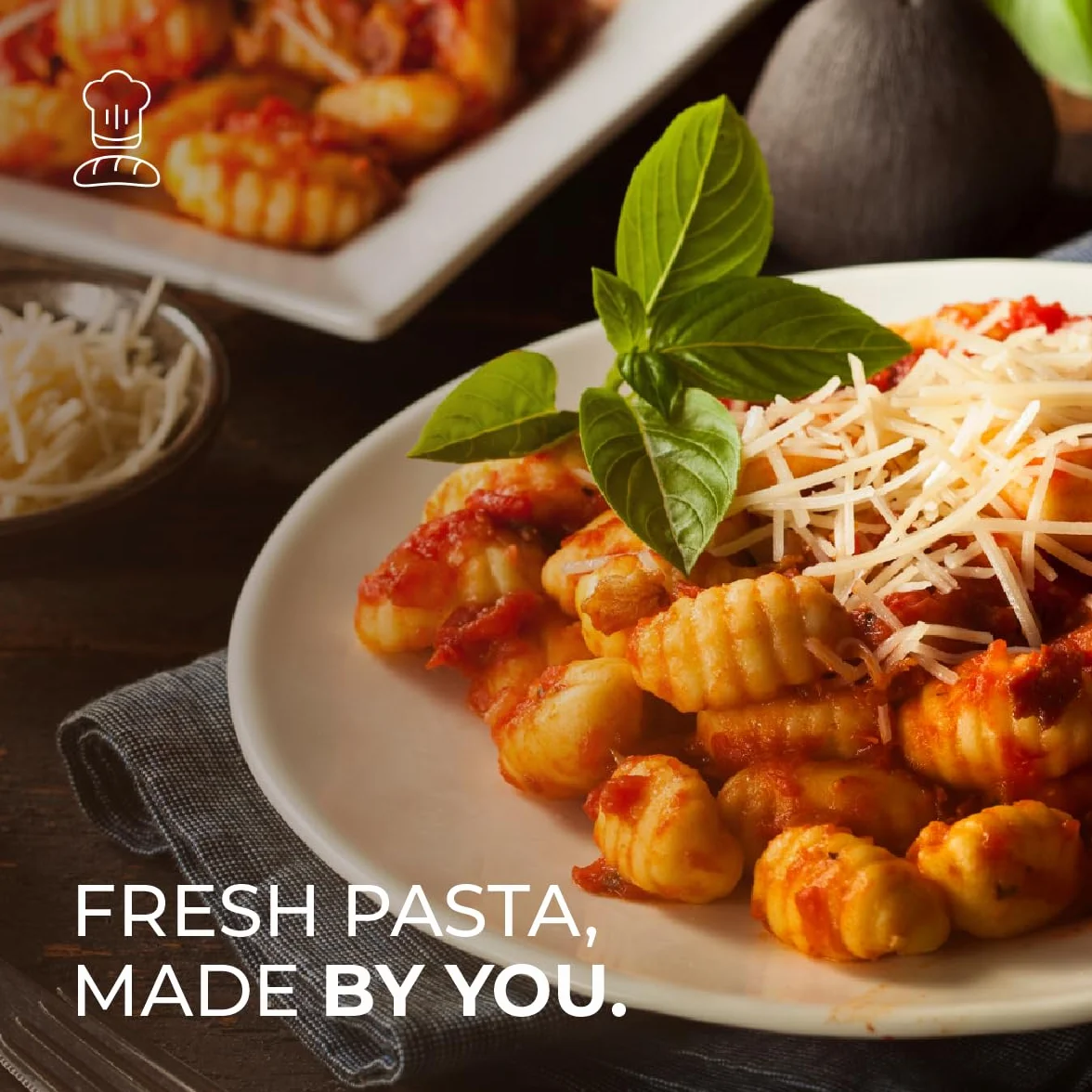 Auténtica tabla de ñoquis para hacer pasta de ñoquis italiana a mano.