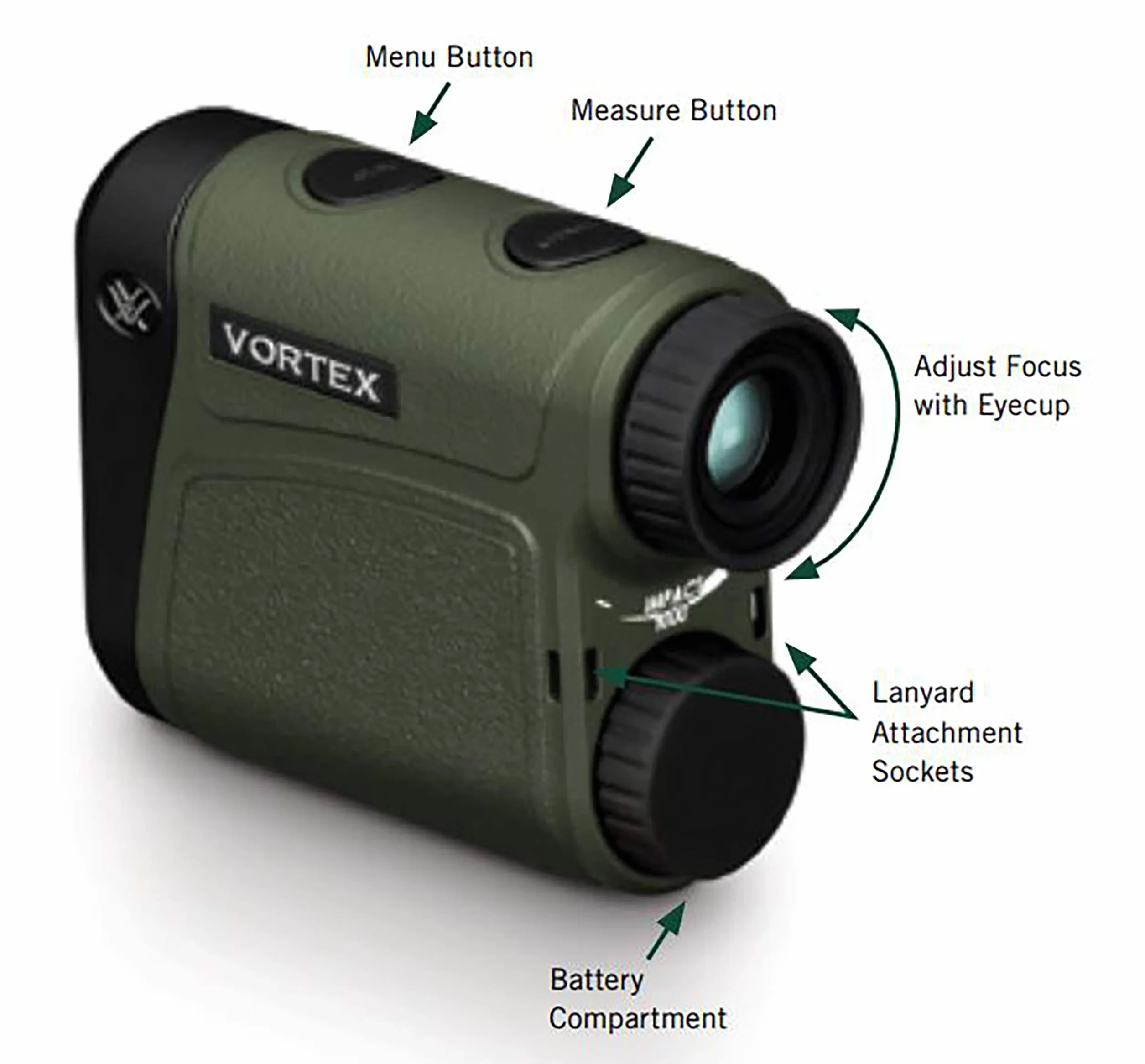 Vortex Optics Impact Telémetro láser 914 m 1000 yardas Negro