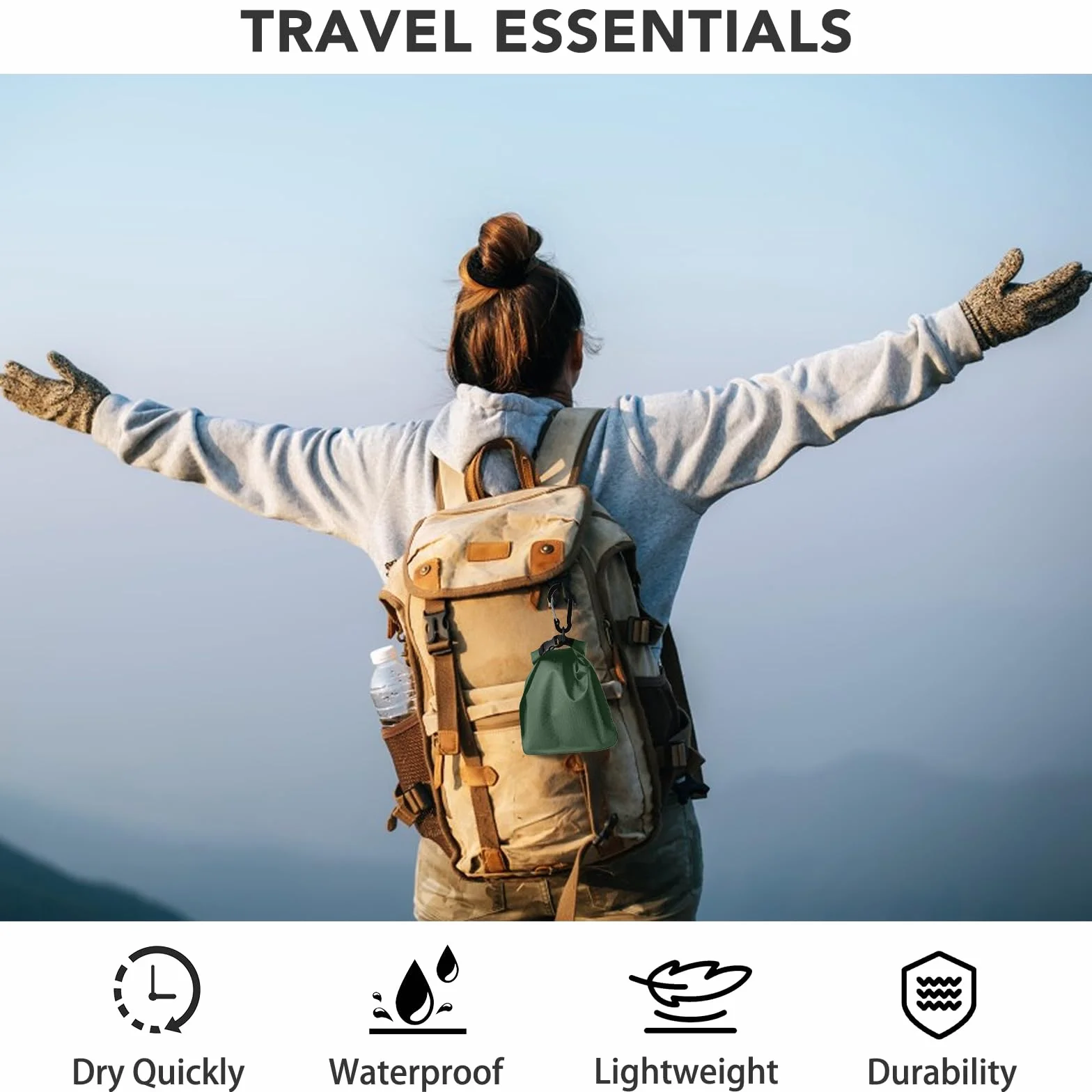 Contenedor de Jabón de Viaje Bolsa de Jabón Jabonera a Prueba de Fugas con Bolsa de Malla para Enjabonar y Gancho Jabonera de Secado Rápido Adecuado para Acampar y Actividades al Aire Libre (Verde)