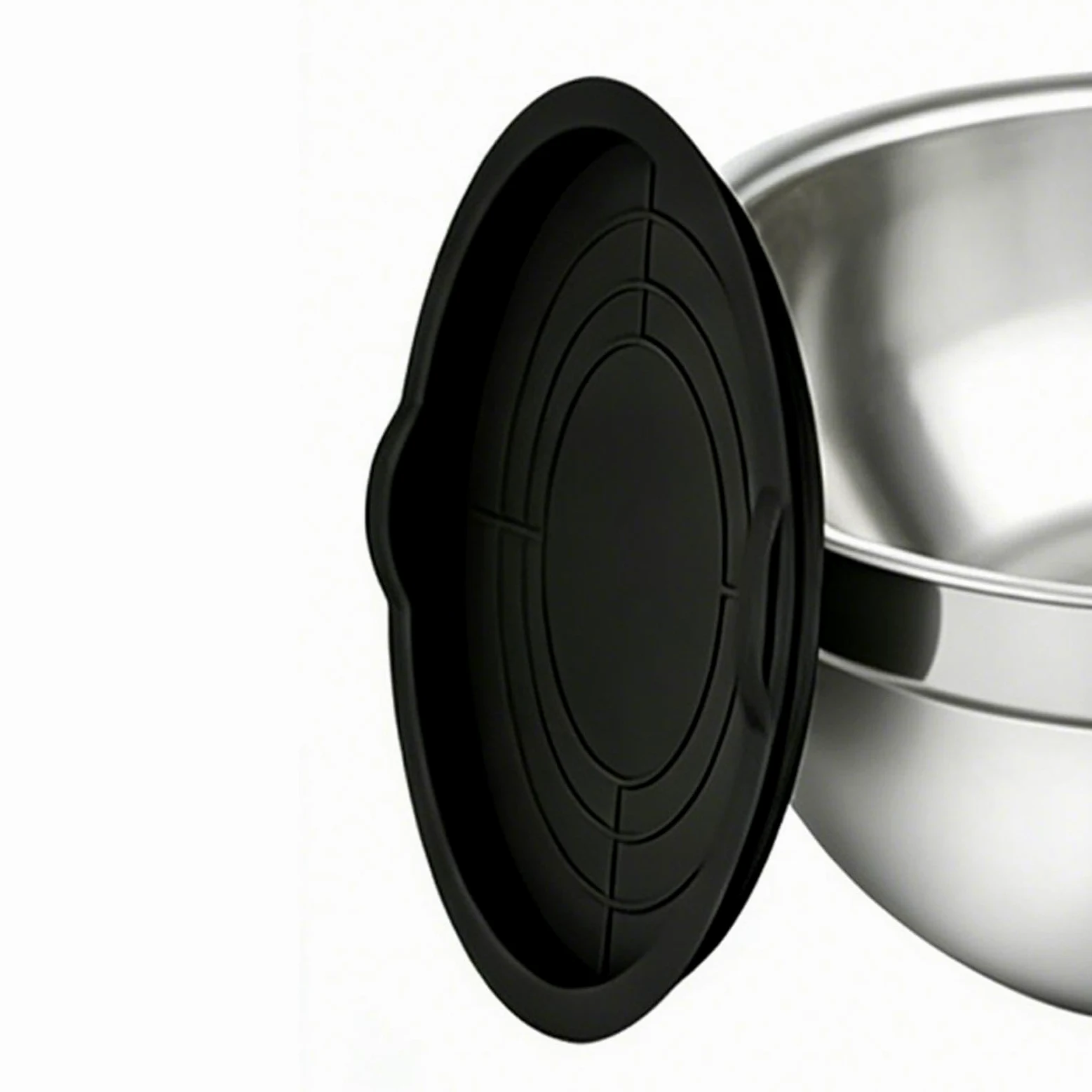 Cuenco Mezclador Con Tapa 7 Piezas De Acero Anidables Redondos | Boles para Preparación de Alimentos de Hogar y Para Salsas Snacks Huevos Condimentos Verduras Frutas