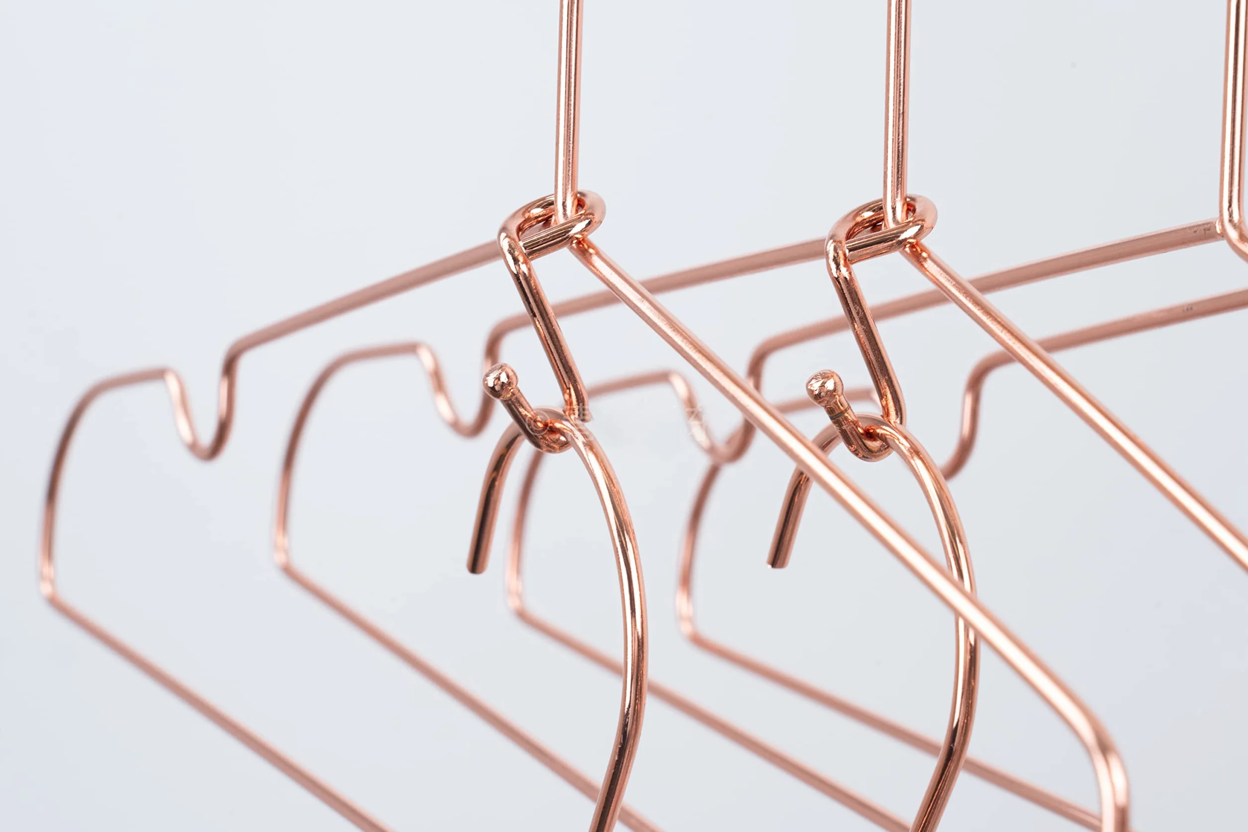 Percha de ropa, 36 ganchos conectores, ganchos de metal, color oro rosa, ganchos extensores, mini ganchos en cascada
