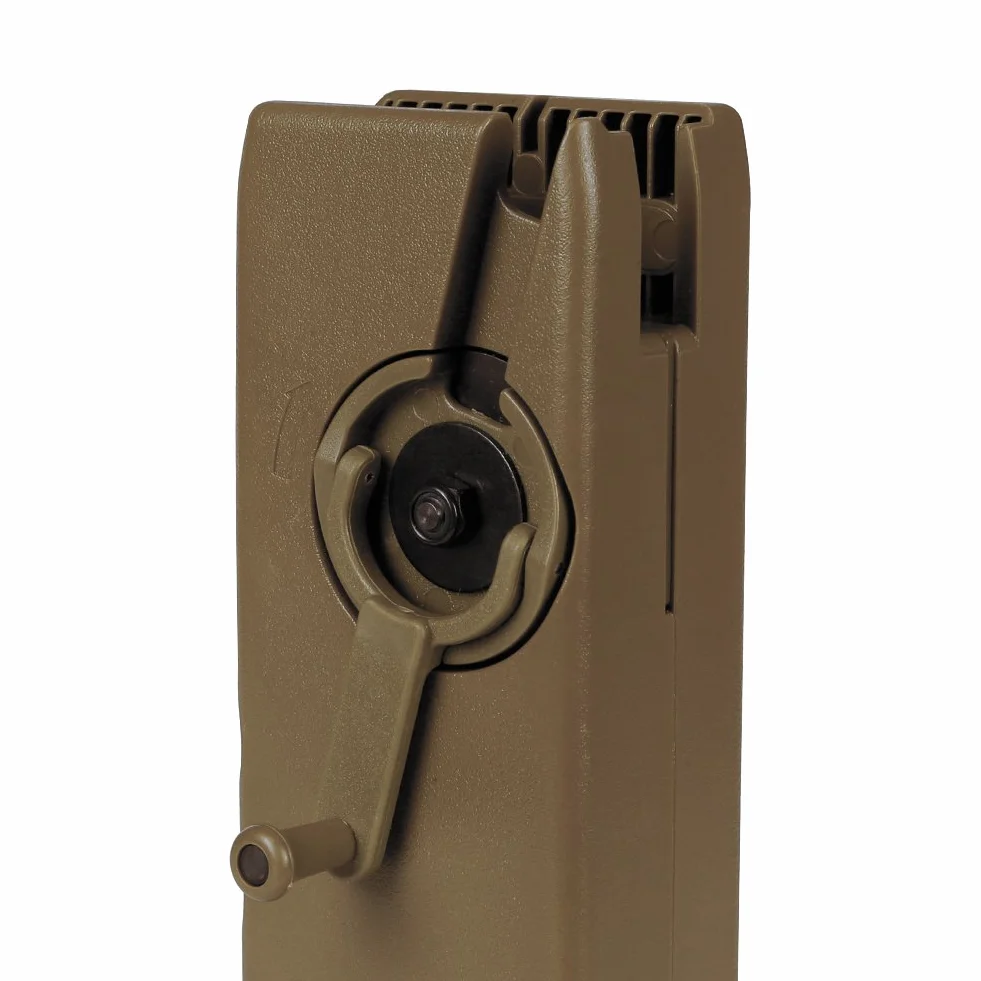 Cargador Rápido de Airsoft Speed Loader M4 Manivela Hunting Magazine Quick Loader - 6MM 1000 Rondas - Tan - Plástico
