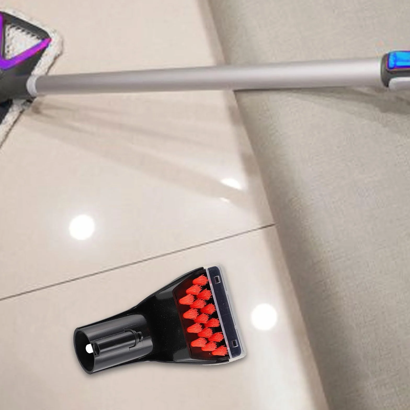 Para Bissell compatible con cepillo resistente para manchas, limpiador ligero de tapicería, perfecto para el cuidado de muebles y alfombras (negro)