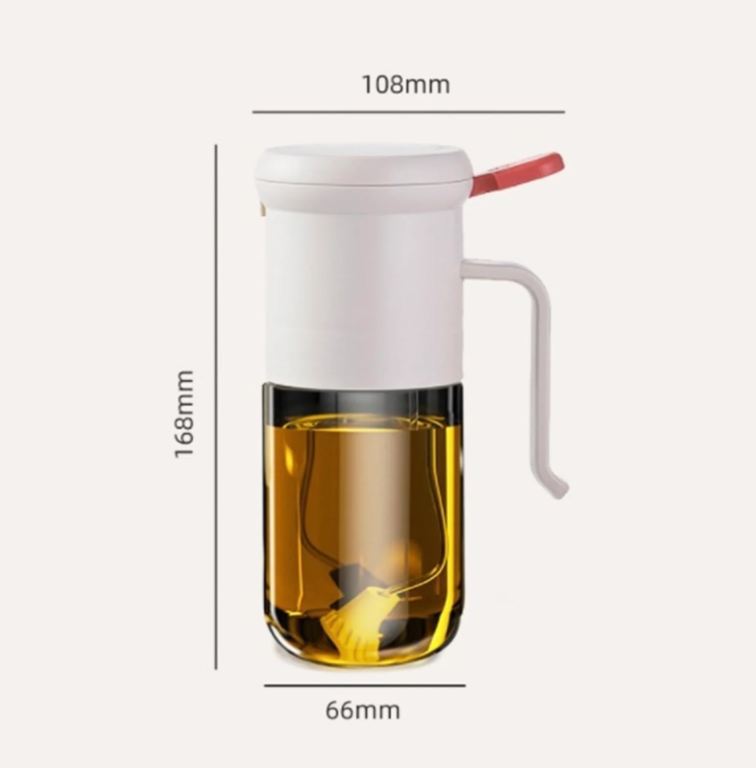 Cocina Dispensador De Aceite Dispensador De Aceite De Oliva De Vidrio For El Hogar De 2 Piezas Sin Aceite For Freidora De Aire, Olla Rociadora De Aceite For Barbacoa Pulverizador Aceite Spray