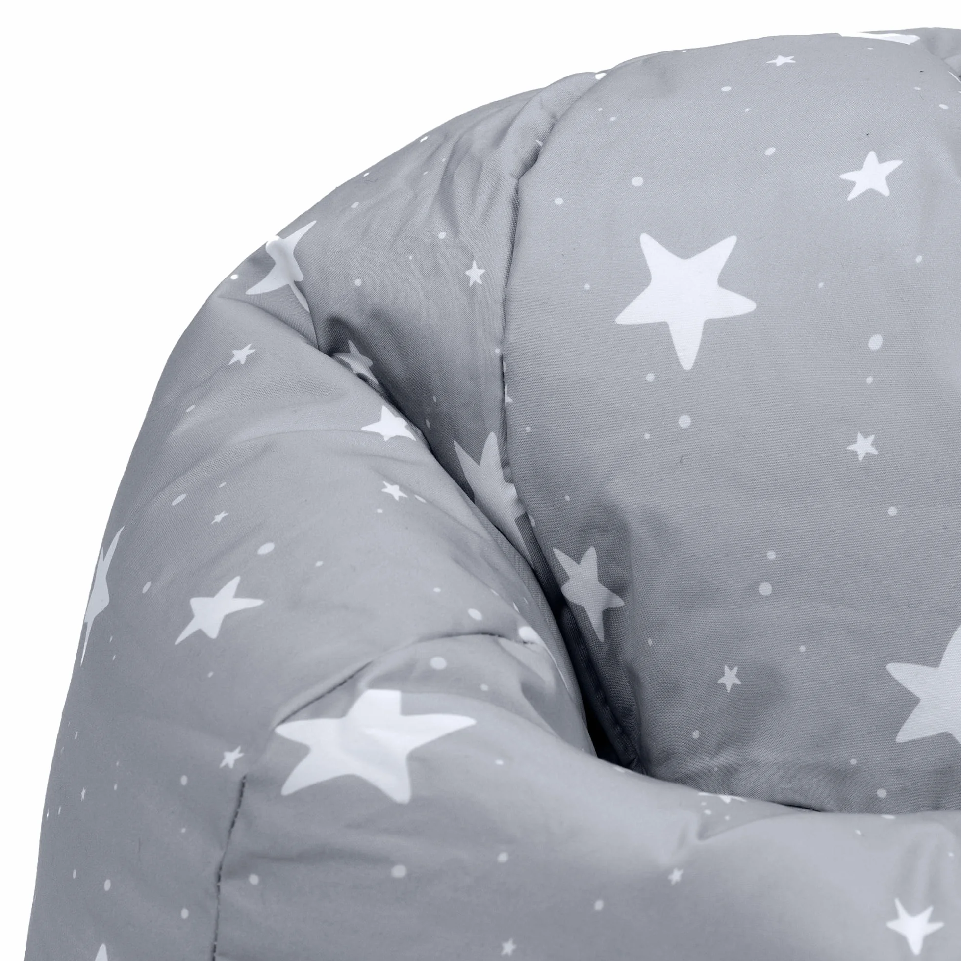 Icon Estrella Puff Infantil, Suaves y Cómodos, Puff con Relleno Includio, Sillas Infantiles, Sillon Niños Infantil para Decoracion Habitacion Niña o Niño, Gris