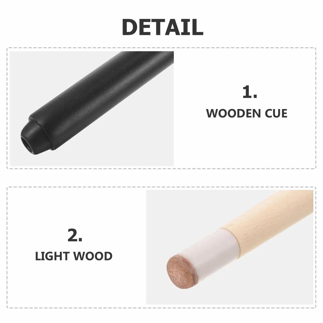 Alasum 2piezas Mini Taco De Billar De Madera para Principiantes