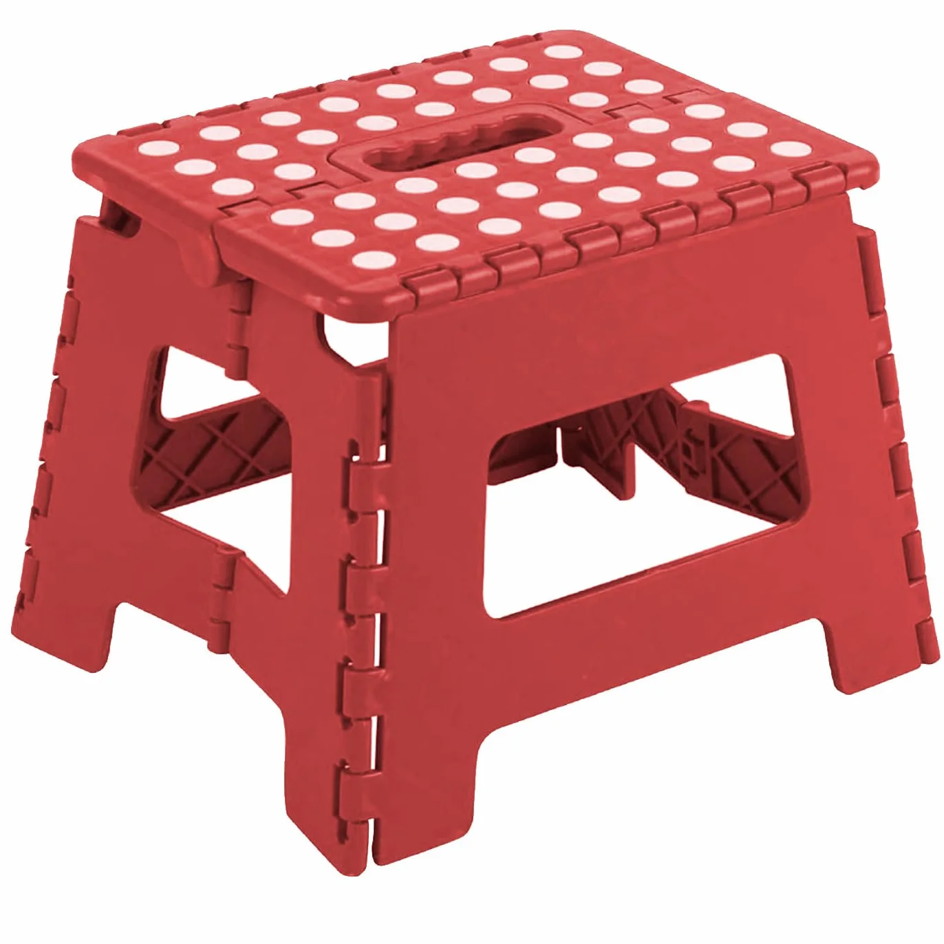 Acan Tradineur - Taburete Infantil Plegable, plástico, banqueta, Asiento Multiusos de PVC Resistente, niños, Escuela, guardería, hogar, 22 x 29 x 22 cm, Color Aleatorio