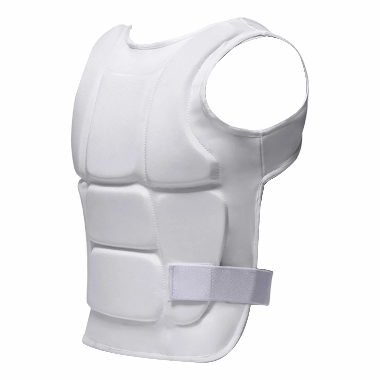 Karate Protector Pecho Chaleco Protección Abdomen Costillas Nylon EPE para Artes Marciales