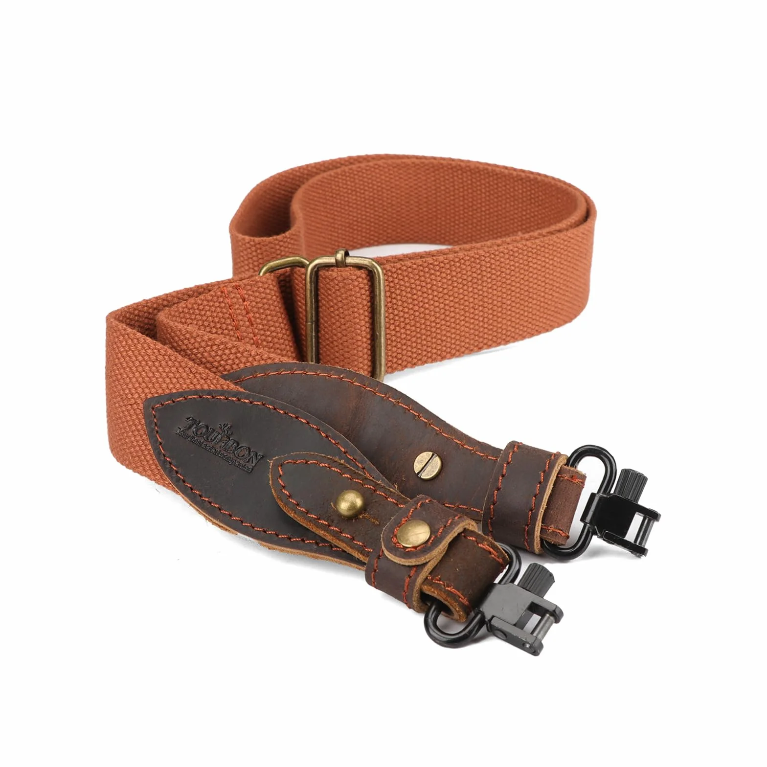 TOURBON Correa Ajustable para Rifle de 1,5 Pulgadas Cuero Caza Tiro