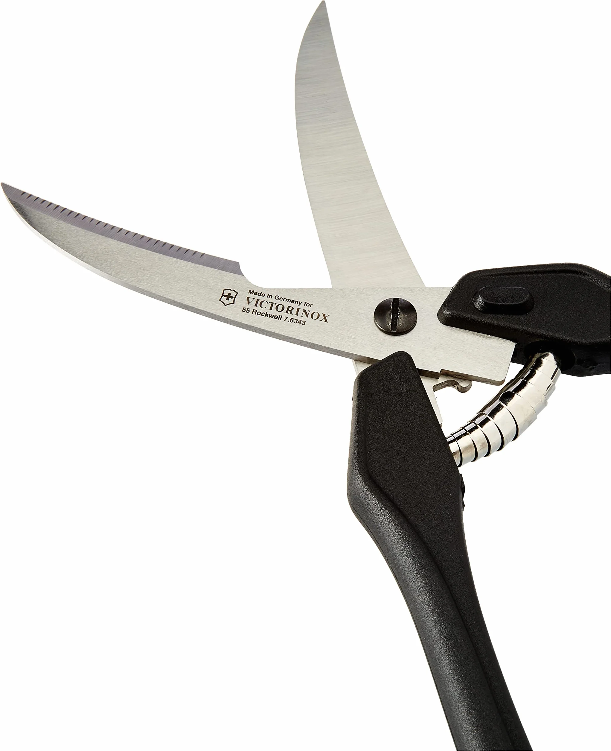 Victorinox Tijeras para aves, tijeras de cocina, acero inoxidable, mango de plástico robusto, 25 cm