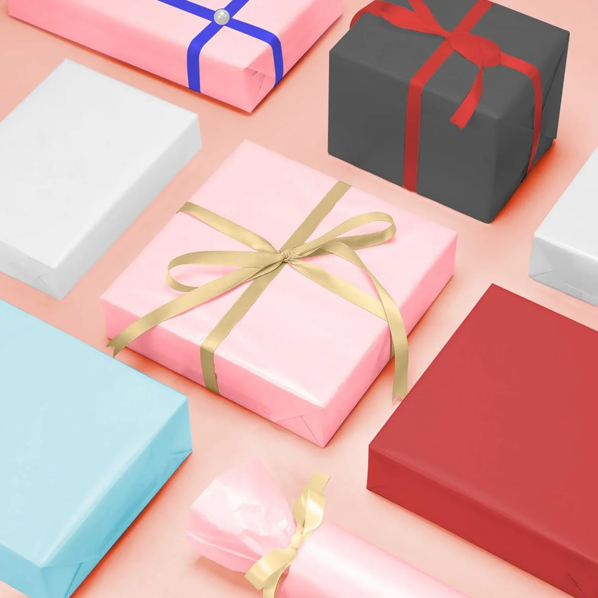 100 hojas de papel de seda blanco, 35 x 50 cm, papel de seda para envolver regalos, para Navidad, flores, manualidades, bricolaje, cumpleaños, boda, regalo, decoración