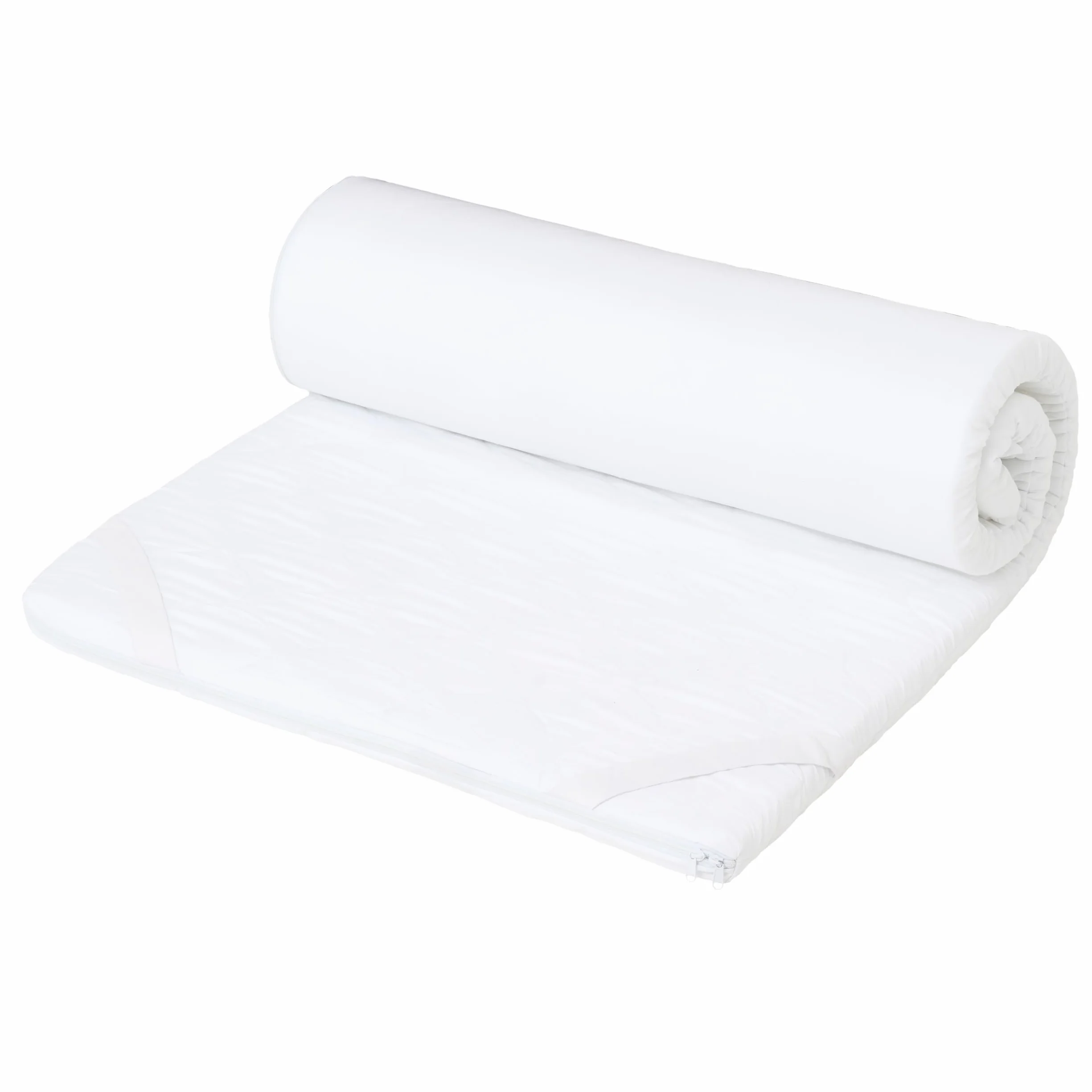 Topper para colchón de 180 x 190 cm - de espuma elástica Ergo - Con funda de microfibra extraíble y antialérgica - Innovadora tecnología FüllPro+
