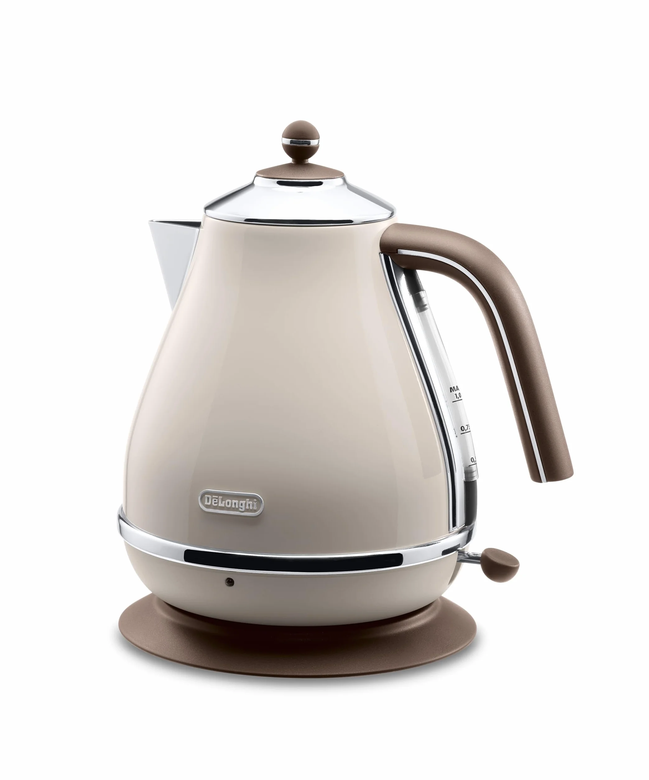 De'Longhi KBOV 2001.BG Tetera eléctrica, 2000 W, Acero Inoxidable, Beige