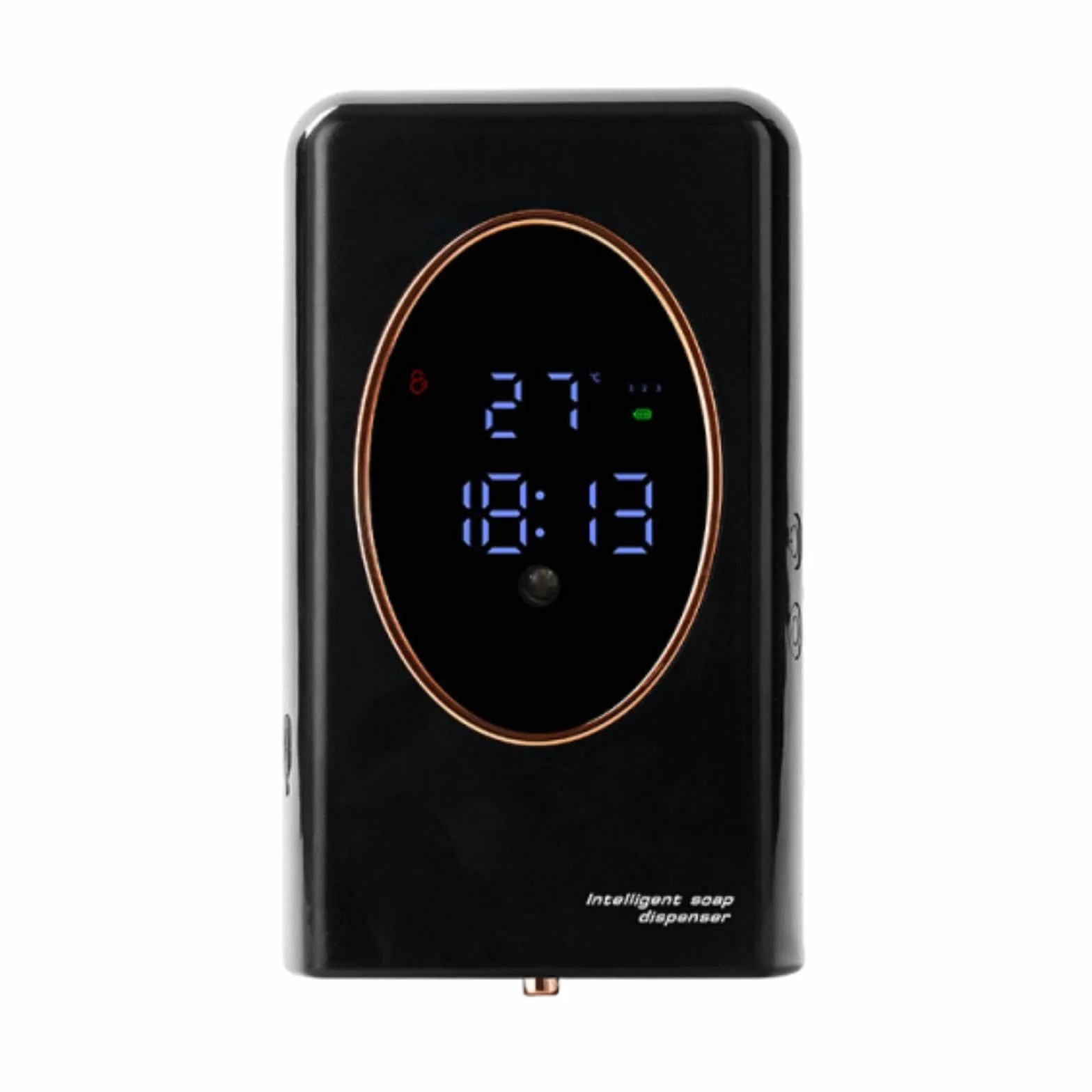 Dispensador Automático de Jabón con de Espuma Ajustable Montado en Pared Y Depósito Grande Inteligente Y Función Impermeable Adecuado P, Negro, Individual