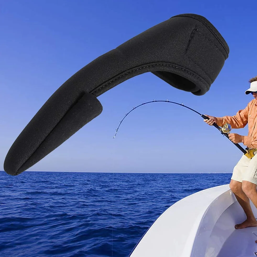 Dioche Guantes para Pesca Dedo, Guante Elástico Negro Cómodo de Banda del Dedo Índice
