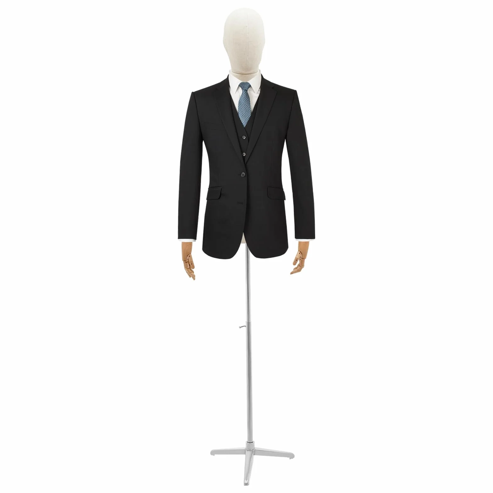 Maniquí Hombre Maniquies de Hombre con Brazos Busto Masculino Lino Maniquie para Ropa Articulado Flexible Silueta Masculina Escaparate Base Trípode Plateada Altura Regulable 134,6-193cm