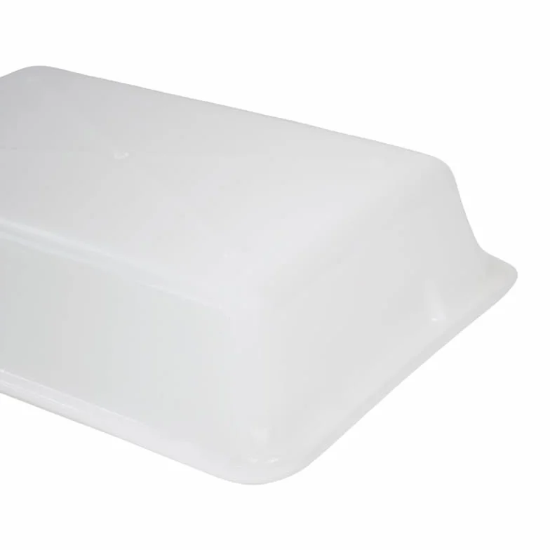 Cesta de Almacenaje Caja Cubeta de Plástico para Almacenamiento Ideal para Cocinas, Armarios, Oficinas, Organización de Cajones (Blanco, 2 litros)