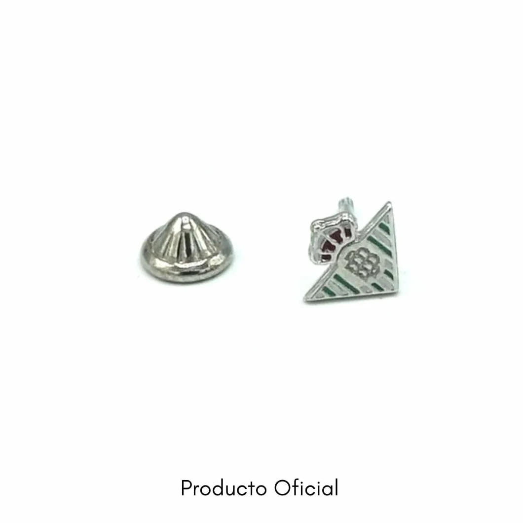 Pendientes Oficiales de plata escudo Real Betis color