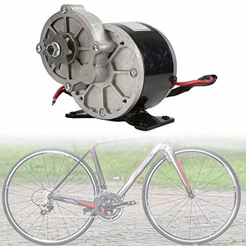MY1025Z2 Motor Eléctrico Reducción Engranajes 12V 250W Piñón 9 Dientes 8.9:1 para Bicicleta Eléctrica Scooter