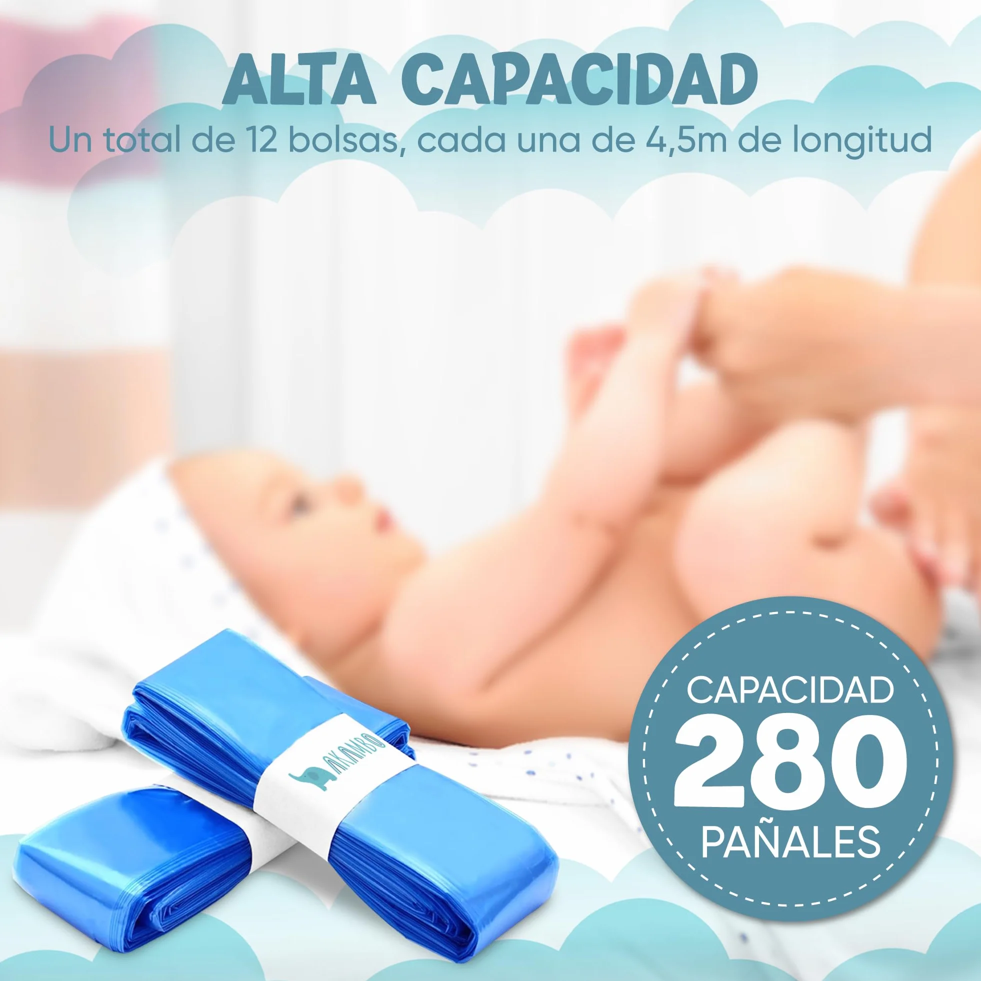 AKAMBO SUPER PACK AHORRO 13 Recambios Originales Compatible Con Tomme Tipee Sangenic Tec