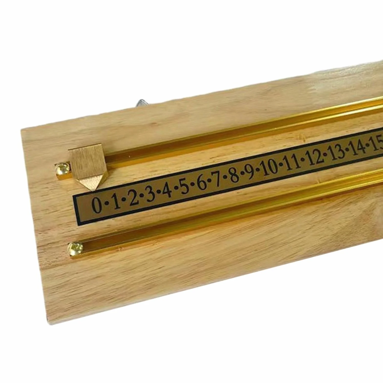 Madera maciza Billar Marcador 45x15x1cm Manual Slide Counter Pool Snooker Negro