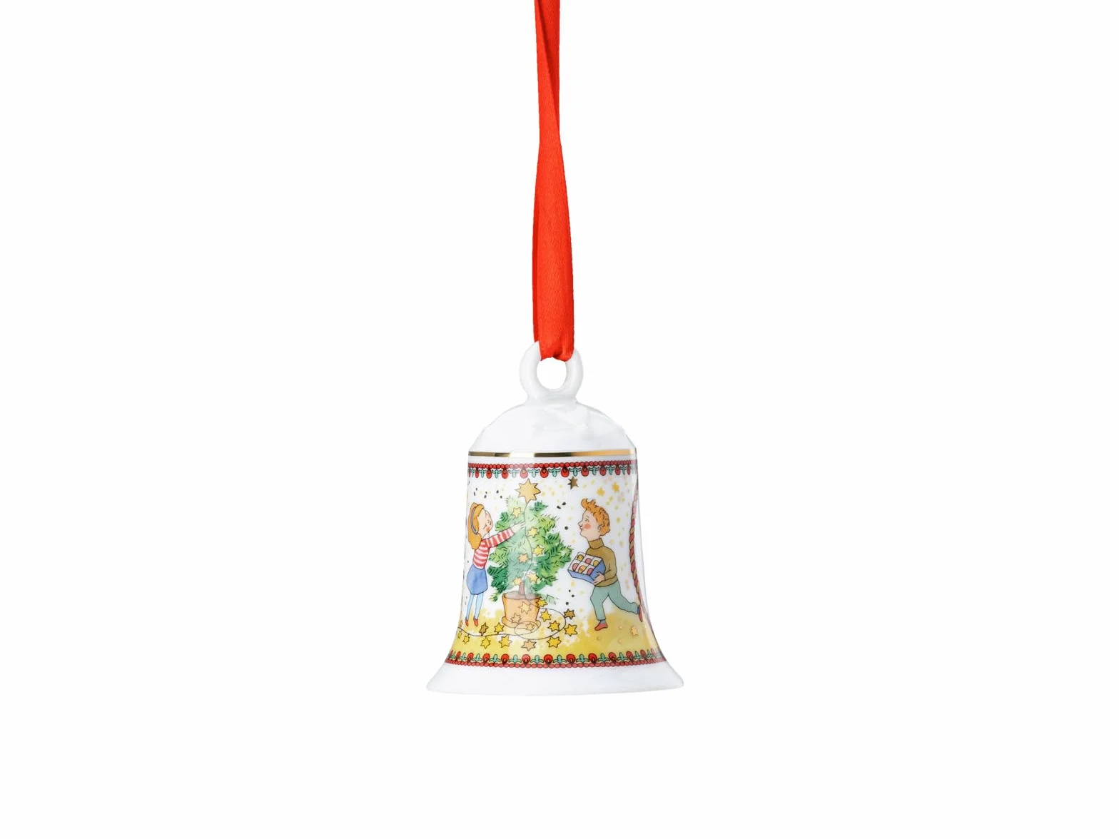 Hutschenreuther Serie Coleccionable 2024 Luces navideñas Campana de Porcelana