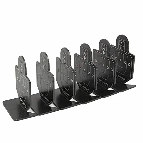ACEXIER 6pcs AB Brave Warrior Shooting Metal Targets Set Outdoor Airsoft Tactical Practice