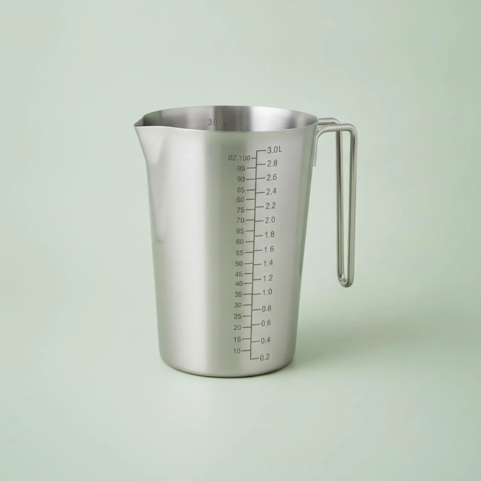 a Medidor Asa Ergonómico a Medidor Vertedor Inte Apilable Vaso Medidor Marcas Graduadas para Cafetería, 5L