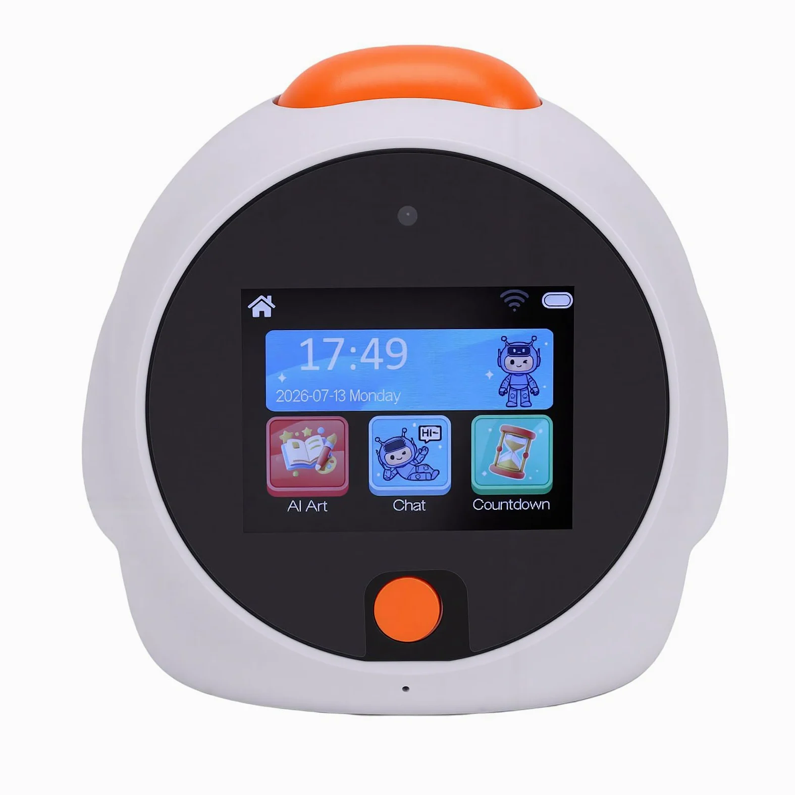 Tangxi Reloj Despertador Inteligente con Chat de Voz AI, Pantalla Táctil | Material ABS, Batería de Litio de 1050 MAh, Reconocimiento de Objetos, Traducción Bilingüe, Videollamada, Temporizador de