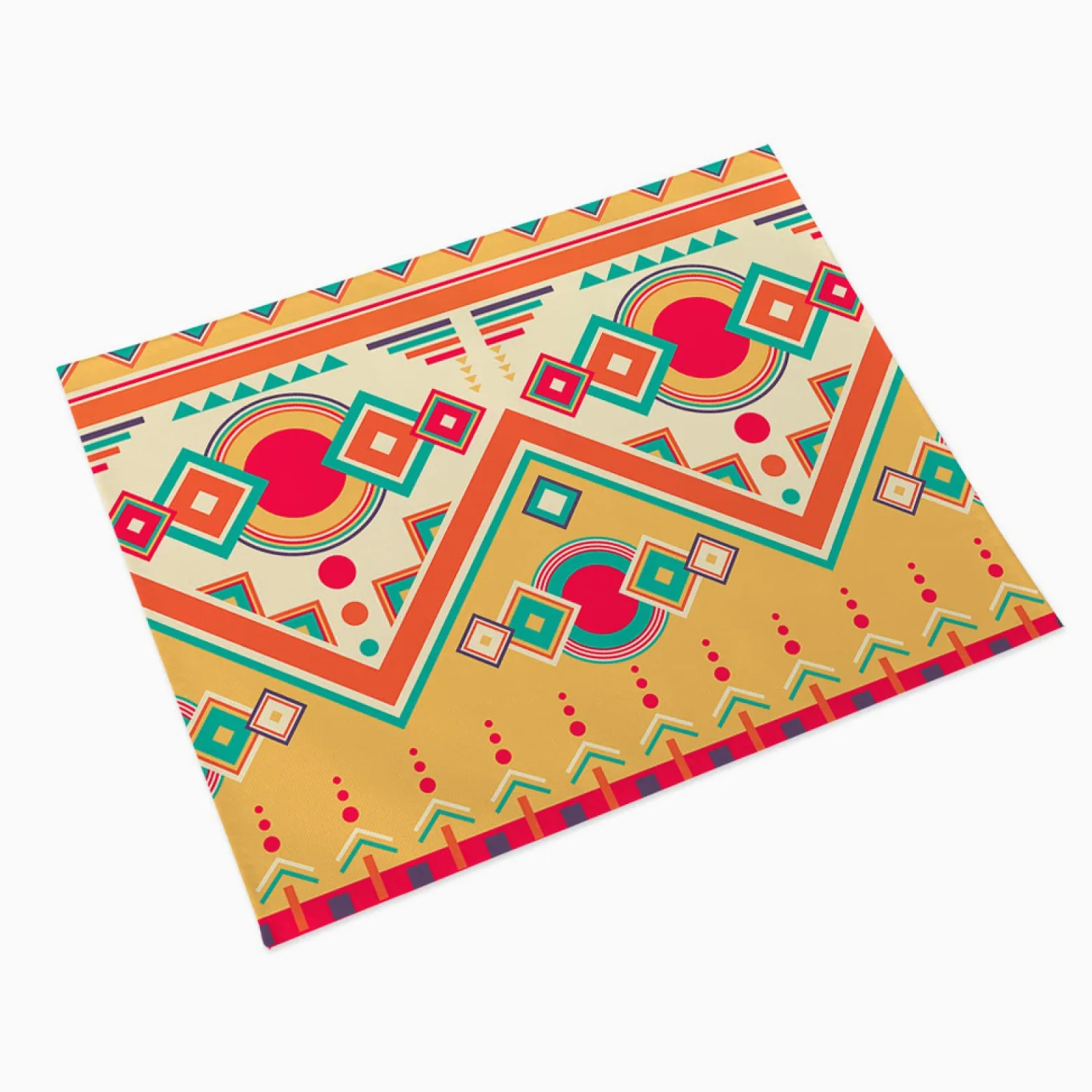 Manteles Individuales Naranja Amarillo Verde Mantel Individual Algodón y Lino Lavable Salvamanteles Individuales Resistente al Calor Bajoplatos Individuales Mesa Tapetes para Mesa 30x45cm 8 Pcs