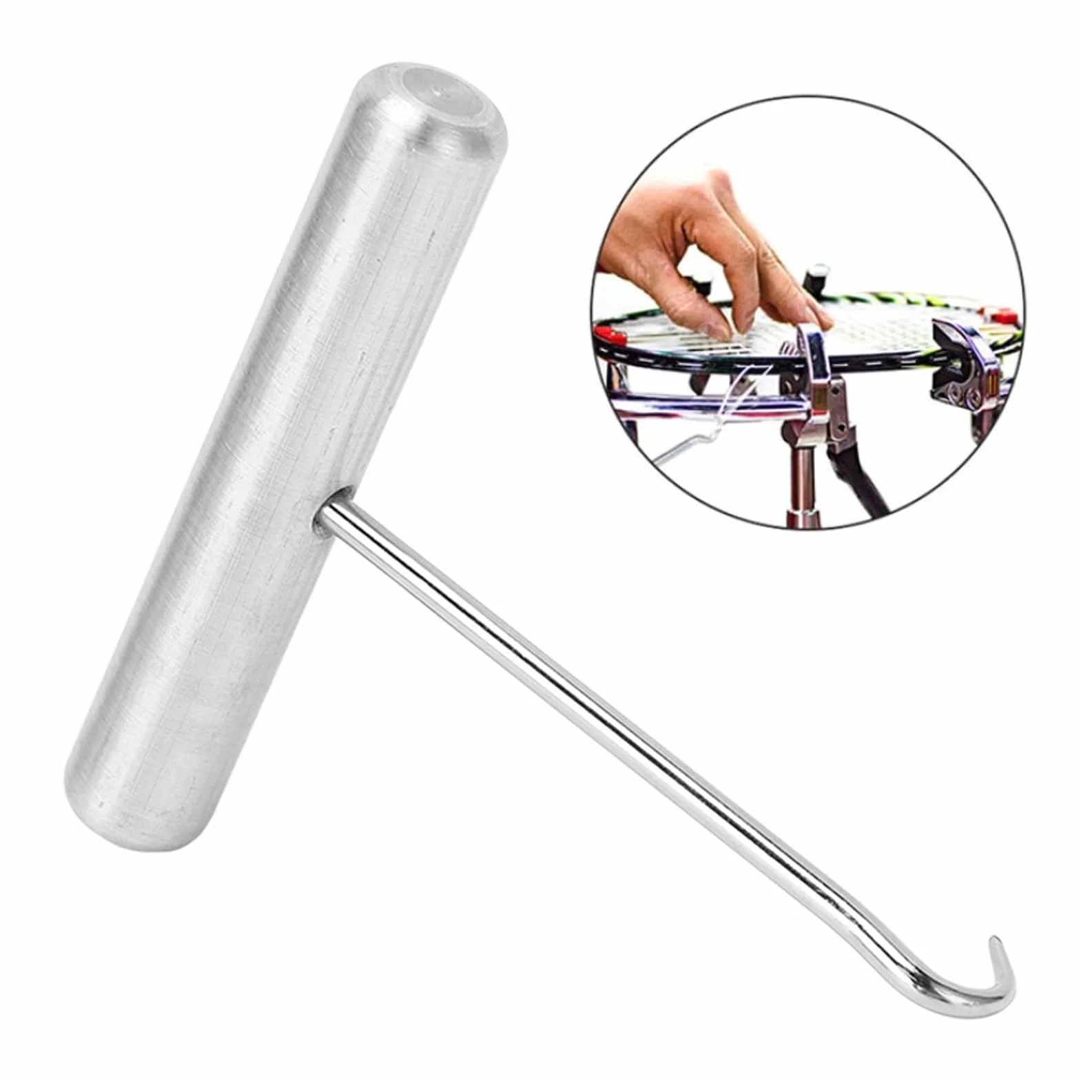 Alomejor Tirador de Cuerda para Raqueta de Bádminton, Tenis y Squash