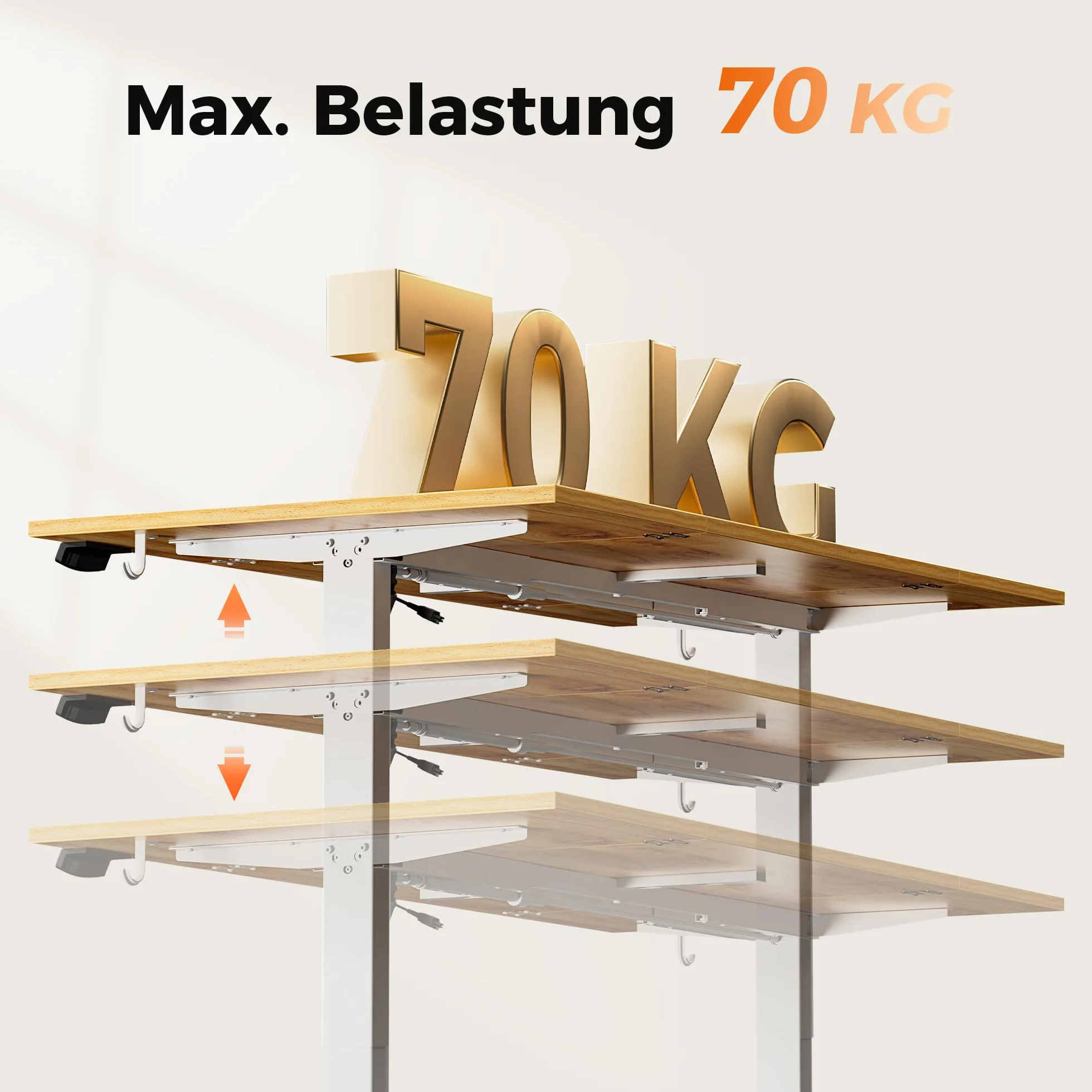 Agilestic - Escritorio Eléctrico Regulable en Altura 120x80 cm, Mesa de Pie o Asiento con Función de Memoria, Mesa de Computadora Ajustable en Altura, Escritorio para Juegos con Tablero de Cuatro