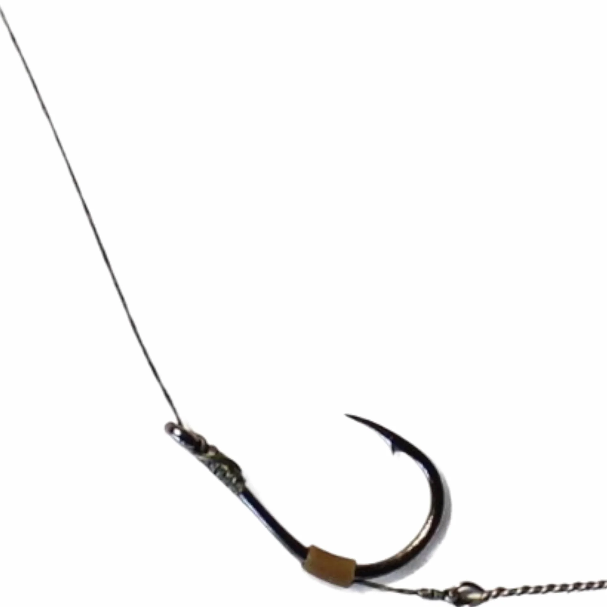 Anzuelos de Pesca Montados Tamaño 8 Cuerda Trenzada 10cm 0,12mm Carpfishing Method Feeder