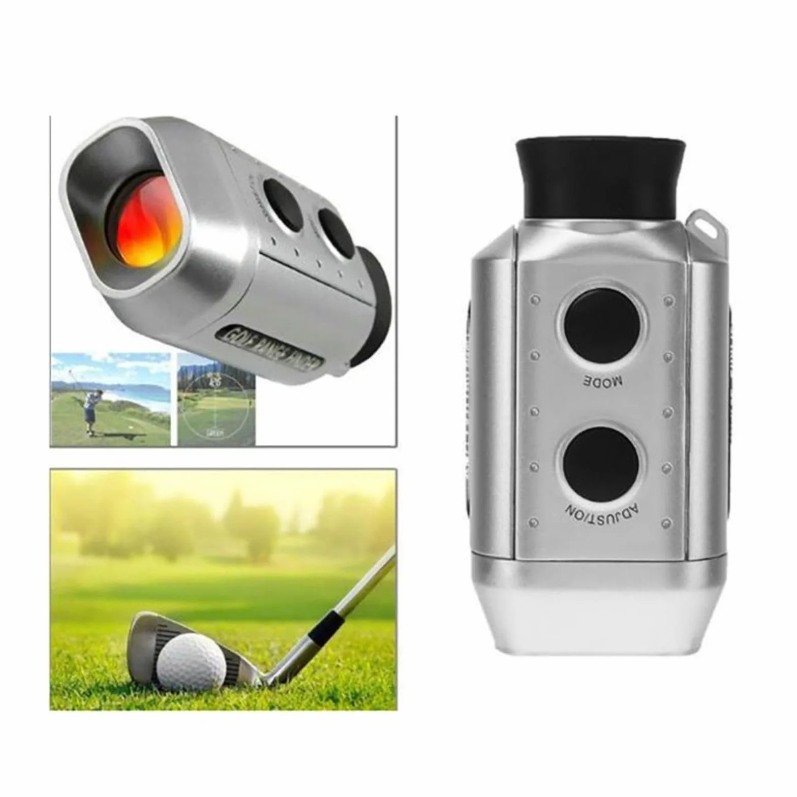 Telémetro de Caza Monocular Impermeable 5-600 M con Pantalla Digital Medidor Distancia Láser