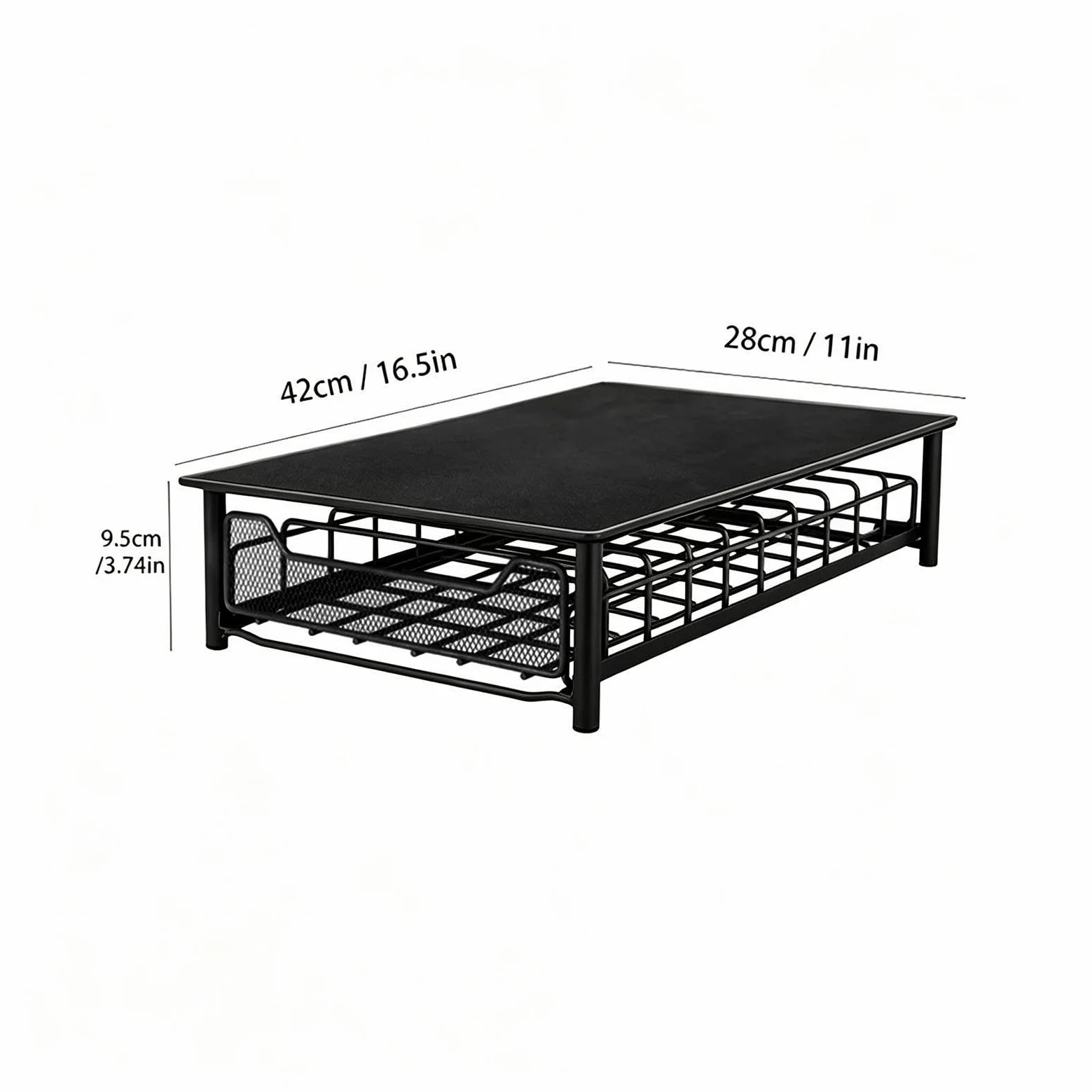 Cajón para Cápsulas de Café Capacidad para 60 Cápsulas de Acceso Rápido | Base para Estación de Café con Cajón Extraíble para Salón, Cocina, Oficina o Junto a