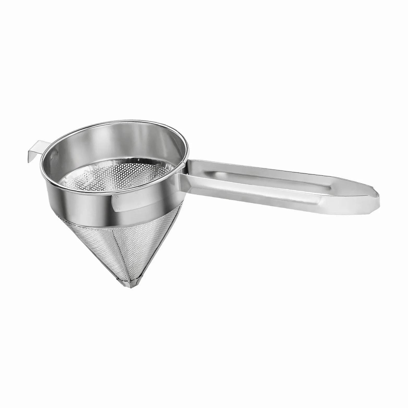 MagiDeal Colador de Caldo de Acero Inoxidable coladores cónicos colador de Tapa China de Cocina colador Mango Reforzado Malla Fina