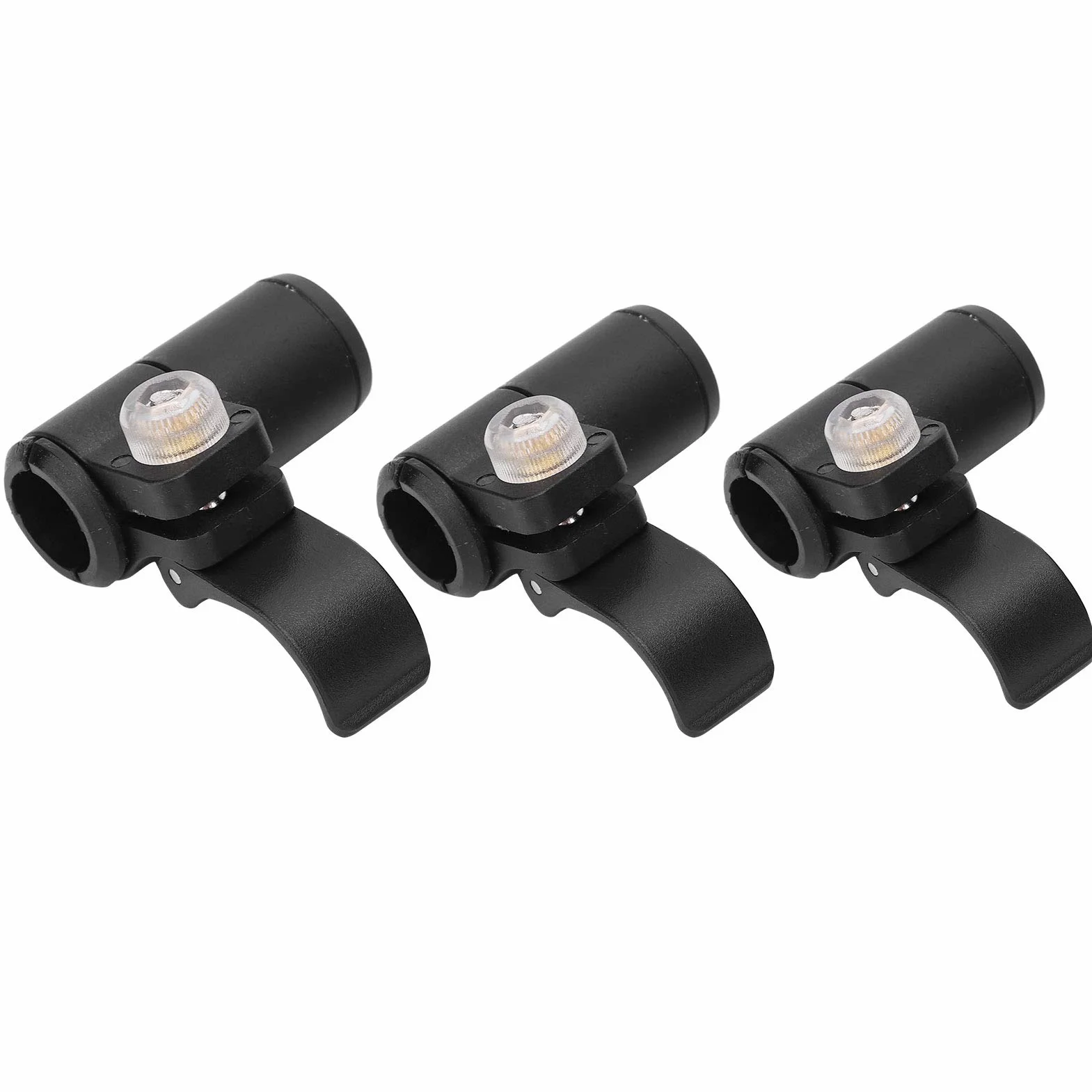Yosoo Health Gear Candado de Bastón de Escalada 3 Piezas 14 16 18 mm Goma Clip Ajustable para Bastón de Trekking