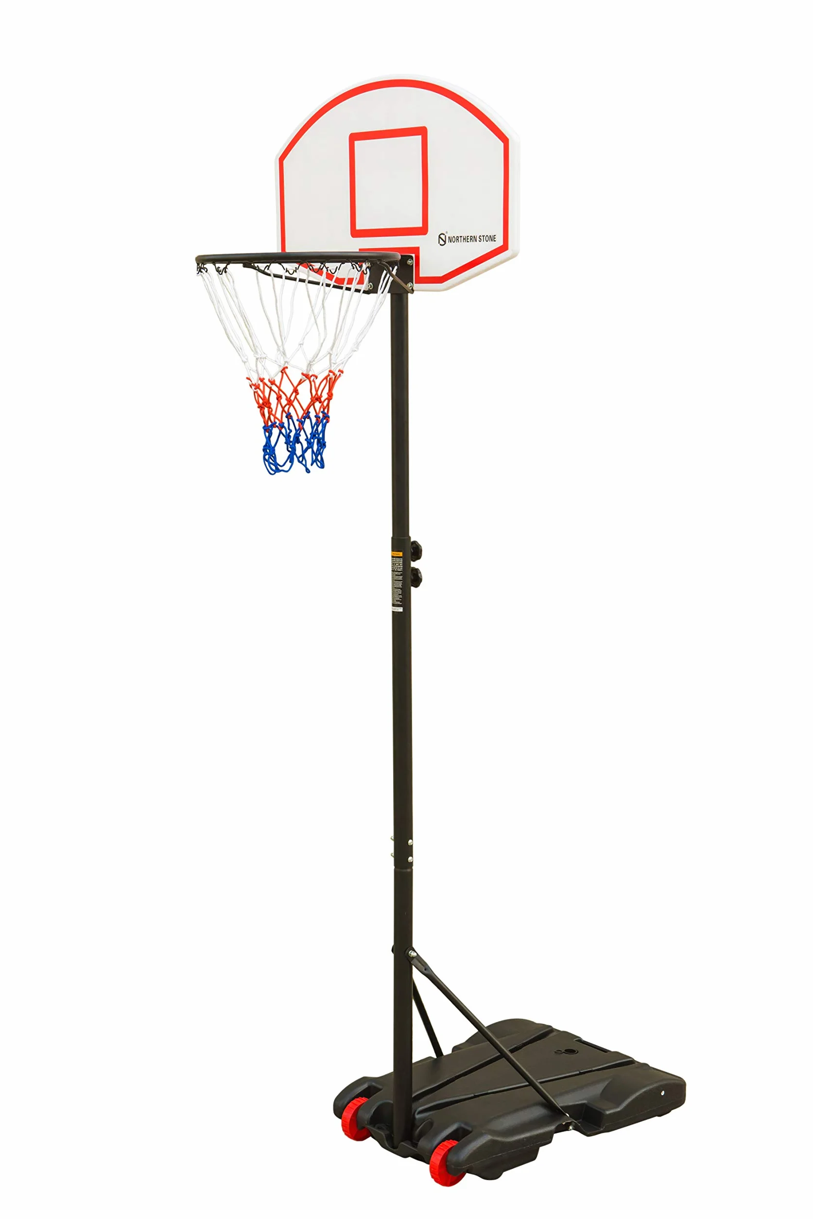 Aro de Baloncesto Altura Ajustable NORTHERN STONE para niños, Soporte Portátil Independiente